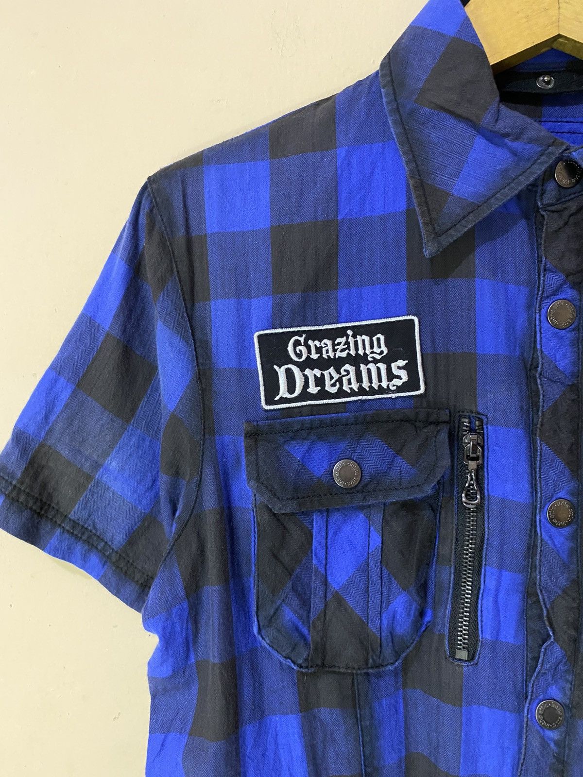 Japanese Brand Y2K In The Attic Poem Multipocket Plaid Shirt Size US M / EU 48-50 / 2 - 4 Thumbnail