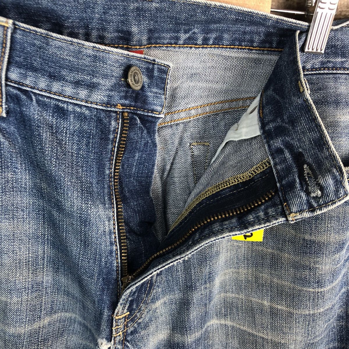 Japanese Brand Uniqlo japan ripped vintage Blue Denim Pants #A1402 Size US 34 / EU 50 - 10 Thumbnail