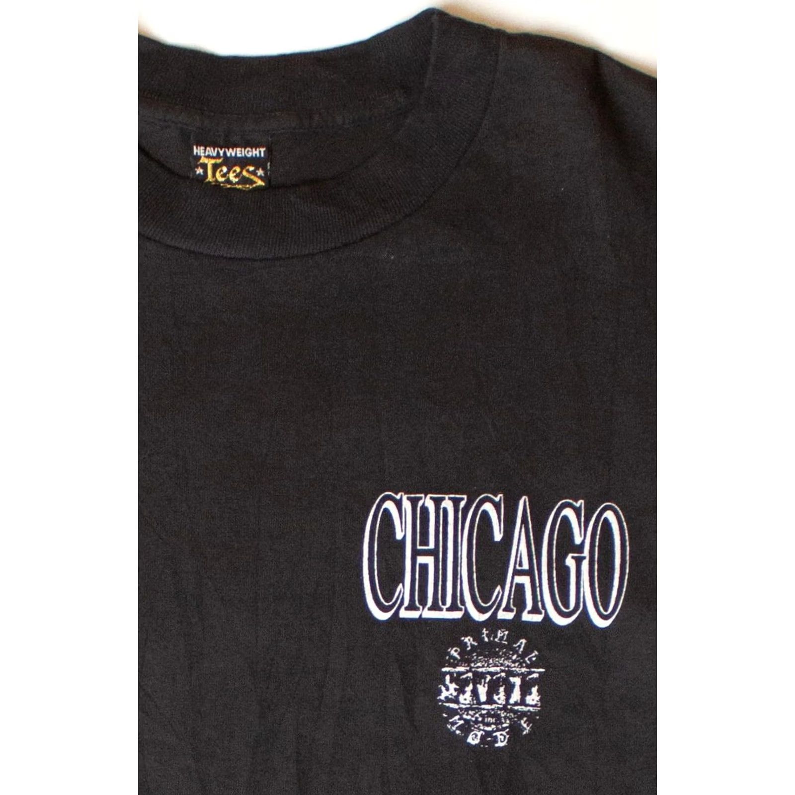Vintage VINTAGE Primal Mode Chicago T-Shirt Heavyweight Tees Black Unisex Adults Medium Short Sleeve 1990s Mens Womens Boys Girls Size US M / EU 48-50 / 2 - 3 Thumbnail