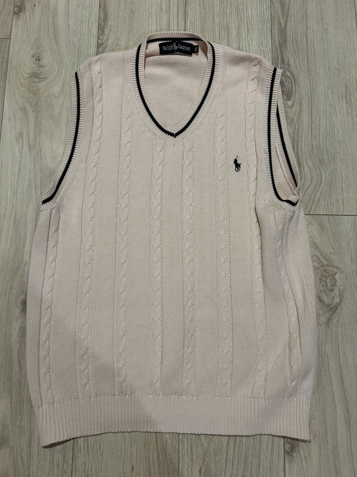 Ralph Lauren Ralph Lauren basic pink pique logo vest Size XXL / US 16-18 / IT 52-54 - 1 Thumbnail