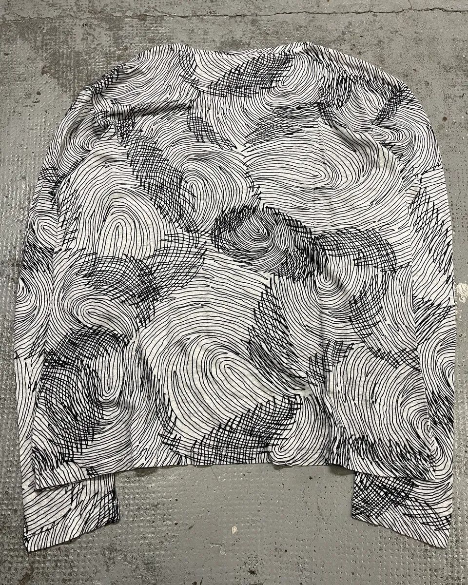 Emporio Armani Emporio Armani White Cotton Graphic Print Long Sleeve T-Shirt Size US M / EU 48-50 / 2 - 7 Thumbnail