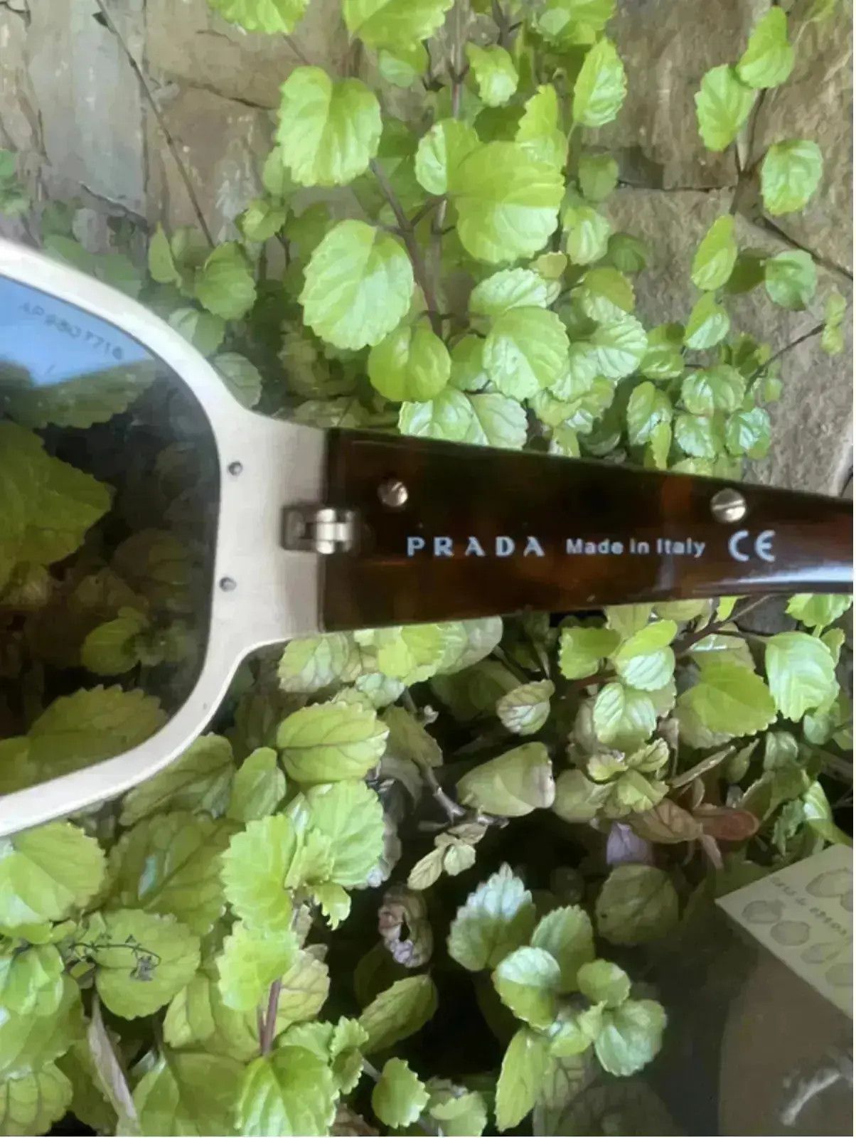 Prada × Vintage PRADA Sunglasses Wrap Shield Mask Sport Symbole Red Tab Size ONE SIZE - 4 Thumbnail
