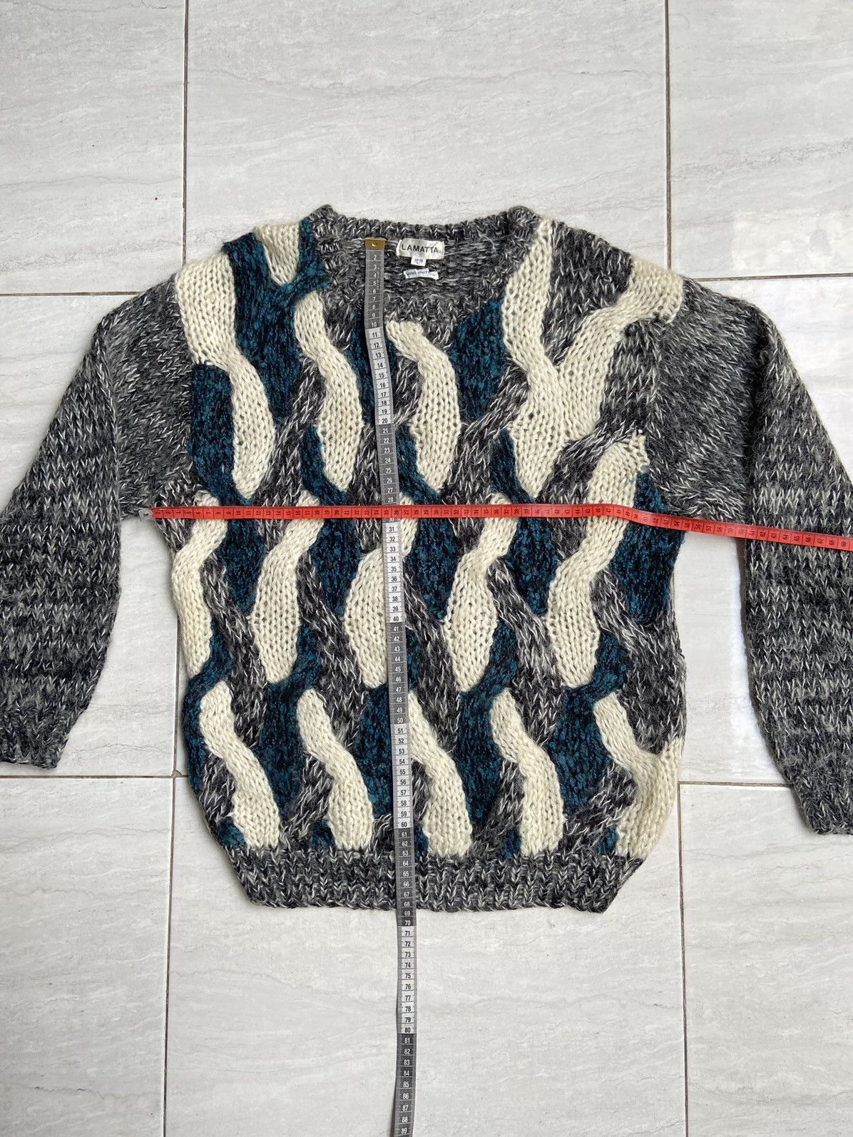 Handmade LAMATTA Hand Knitting Sweater Size US M / EU 48-50 / 2 - 7 Thumbnail