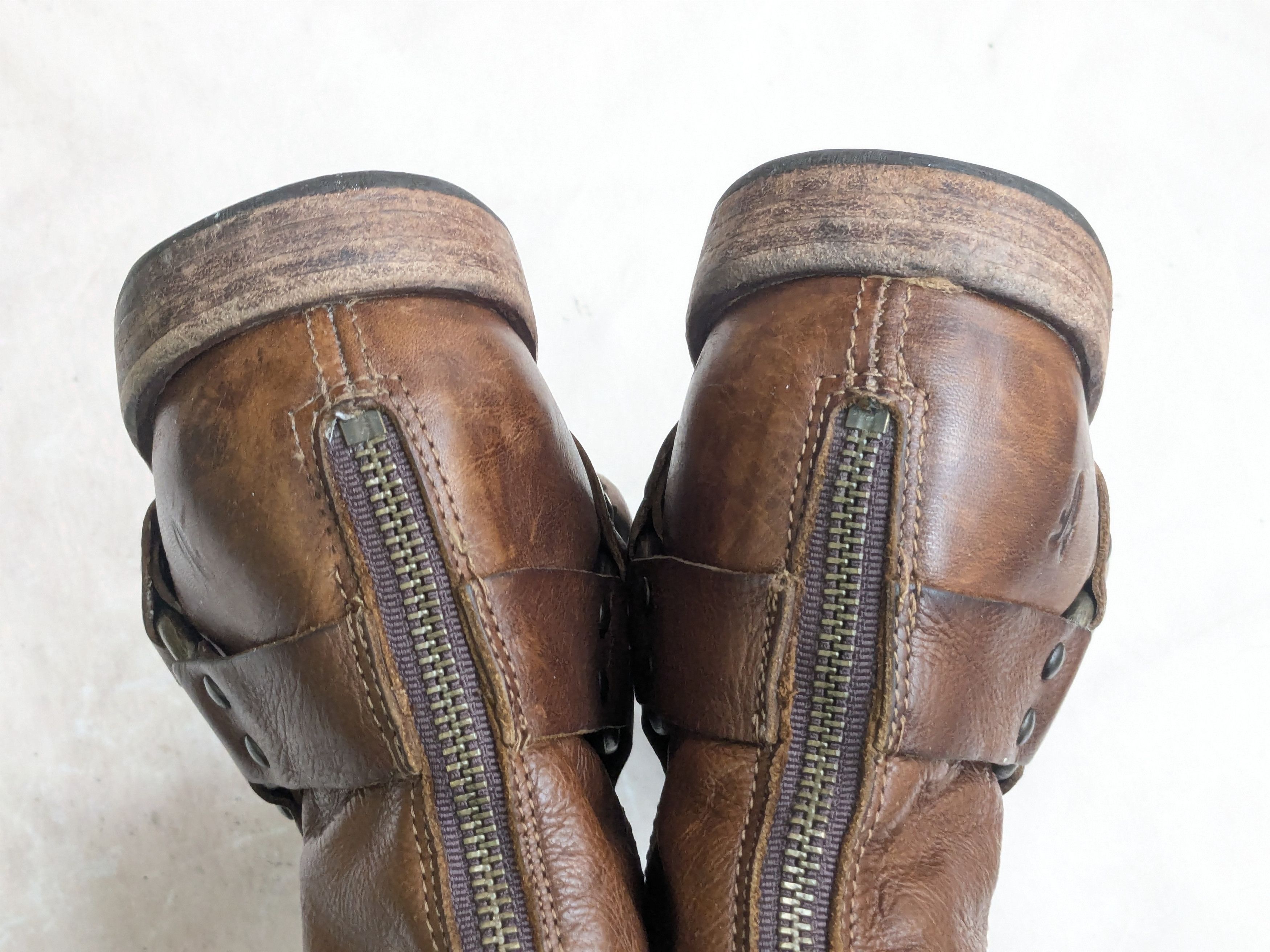 Frye Frye Harness Brown Leather 9.5 Leather Buckle Punk Size US 9.5 / EU 42-43 - 12 Thumbnail