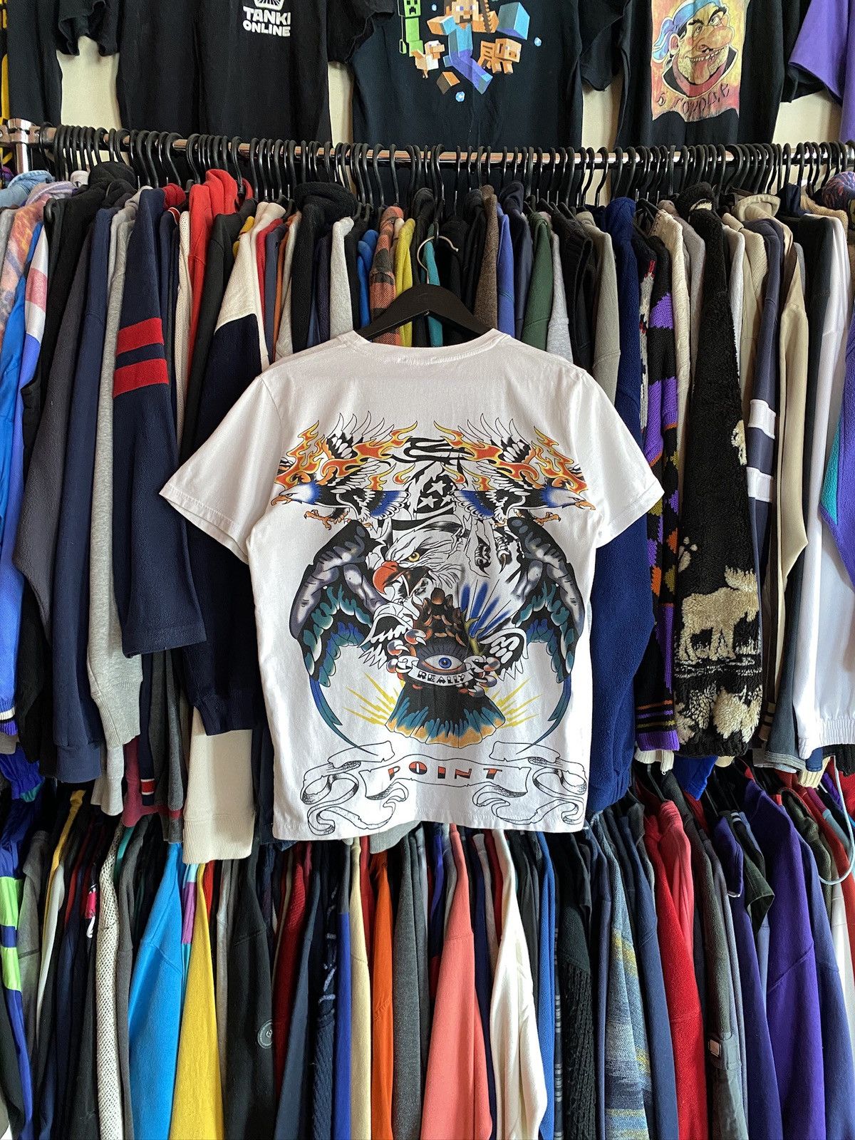 Ed Hardy VINTAGE REALLY POINT ED HARDY STYLE T-SHIRT y2k Size US M / EU 48-50 / 2 - 3 Thumbnail