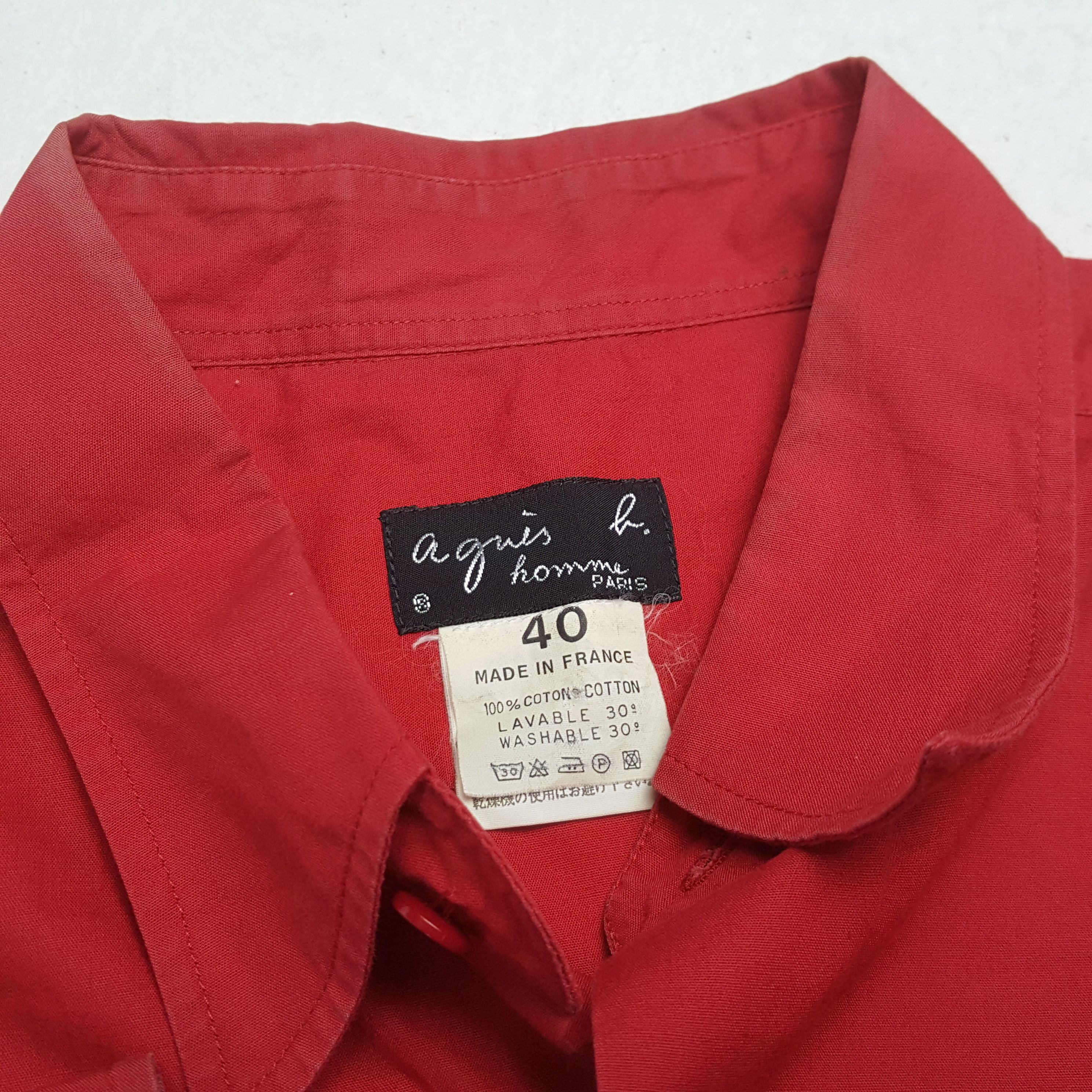 Designer × Vintage × agnes b. AGNES B Designer Brand Casual Formal Style Shirt Size US M / EU 48-50 / 2 - 8 Thumbnail