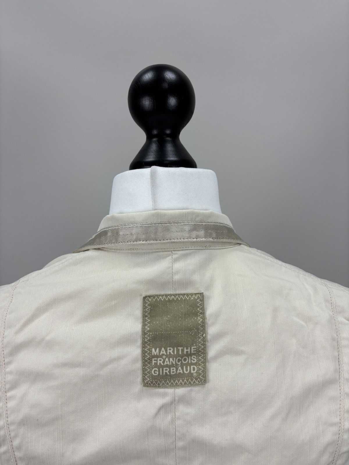 Marithe + Francois Girbaud Womens jacket Marithe Francois Girbaud Size XS/S Color Beige Size XS / US 0-2 / IT 36-38 - 8 Thumbnail