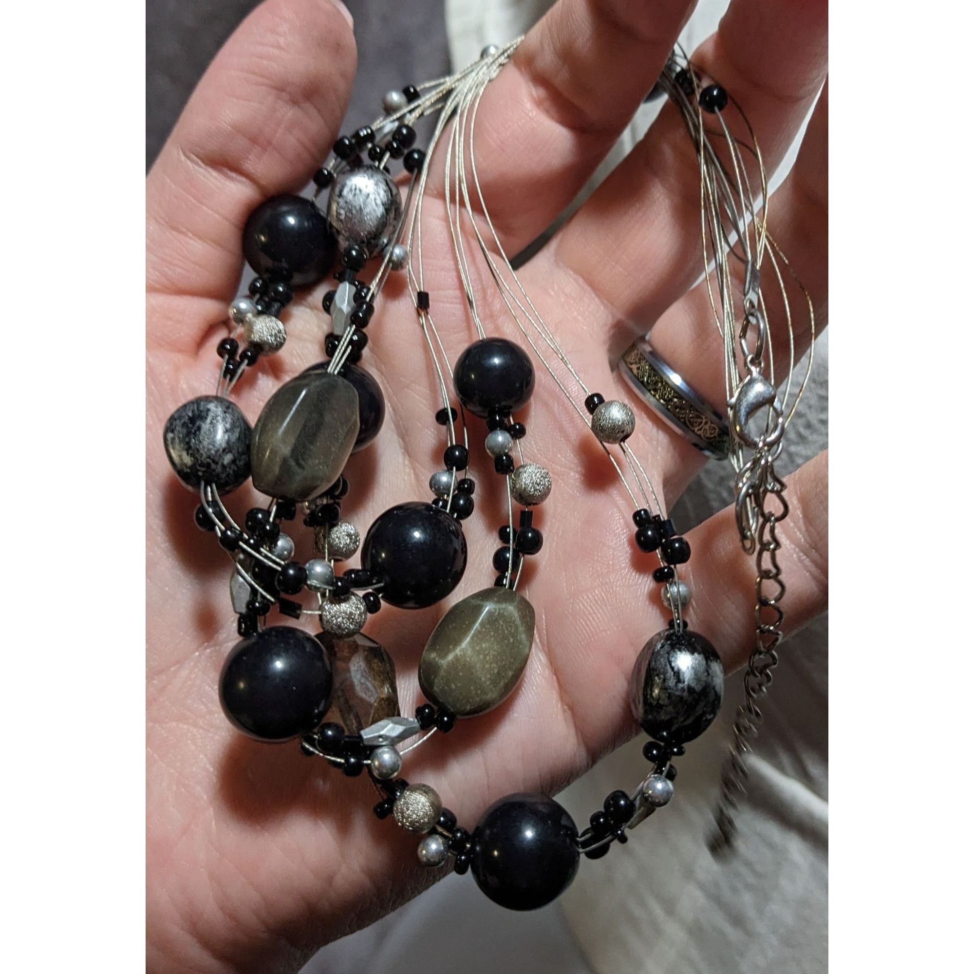 Other Gothic Beaded Floating Necklace Size ONE SIZE - 4 Thumbnail