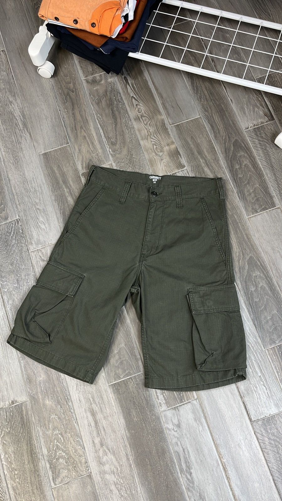 Carhartt × Carhartt Wip Hype Cargo Carhartt millitary short Size US 29 - 1 Thumbnail