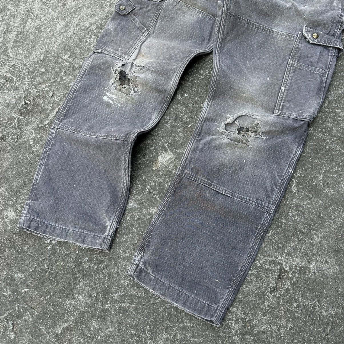 Carhartt (34x31.5) Crazy Vintage Y2K Distressed Carhartt Double Knee Size US 34 / EU 50 - 10 Thumbnail