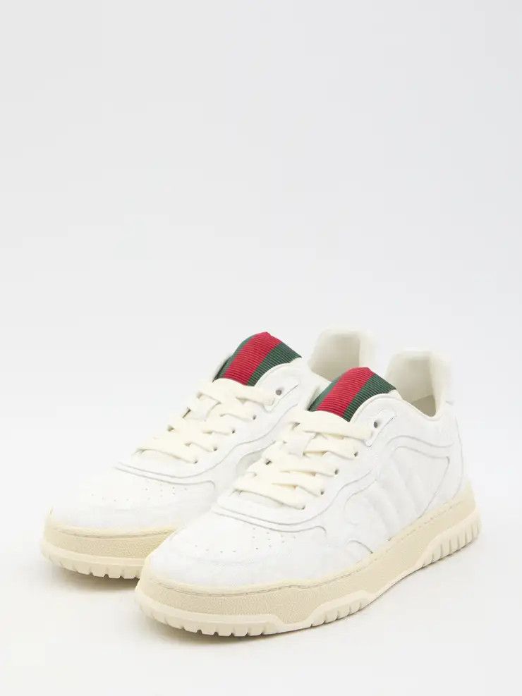 Gucci o1loc1c0426 816818 Women's Gucci Re-Web Sneakers in White Size US 11 / IT 41 - 2 Thumbnail