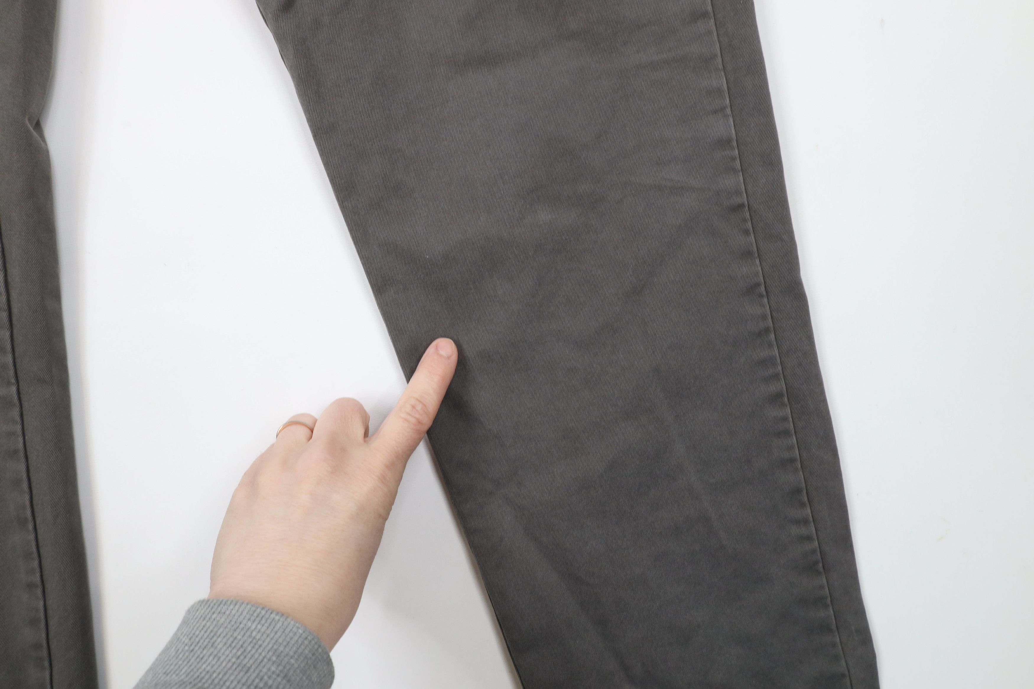 J.Crew × Vintage Vintage J Crew Straight Leg Cotton Chinos Chino Pants Gray Size US 35 - 5 Thumbnail