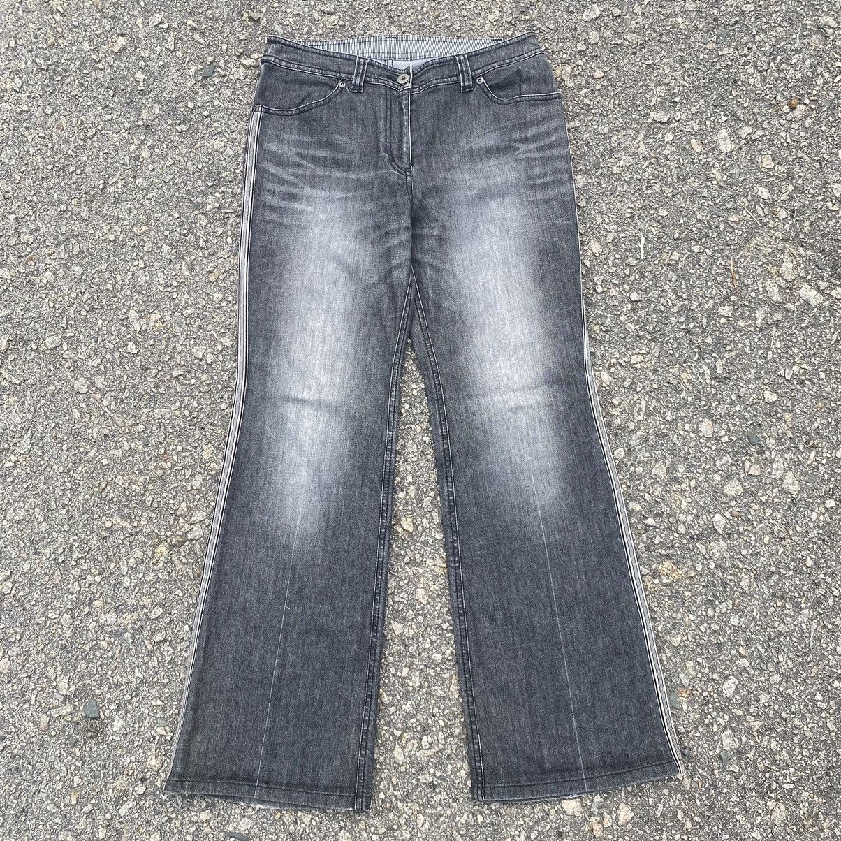 Japanese Brand Vintage Les Habit Distressed Faded Flare Jeans Size 29" - 1 Thumbnail