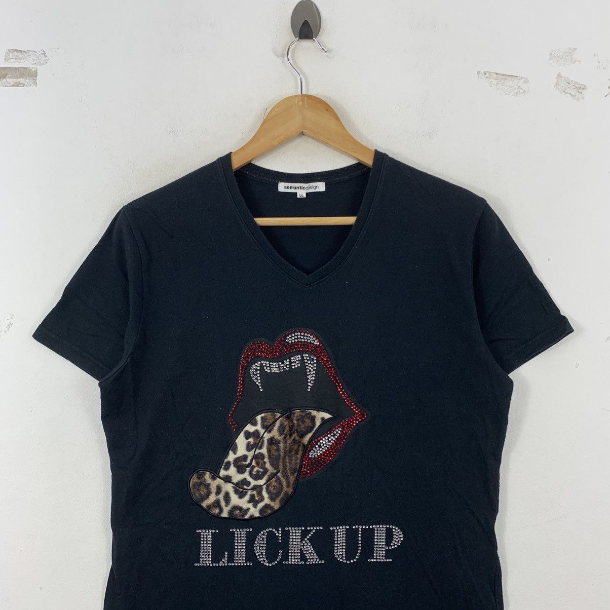semanticdesign SEMANTIC DESIGN Lick Up Lips Punk Japanese Brand Tshirt Size L / US 10 / IT 46 - 3 Thumbnail
