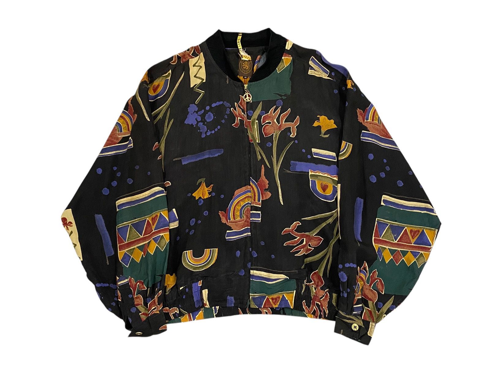 Other Vintage Floral Printed Bomber Jacket Style Size US M / EU 48-50 / 2 - 1 Thumbnail