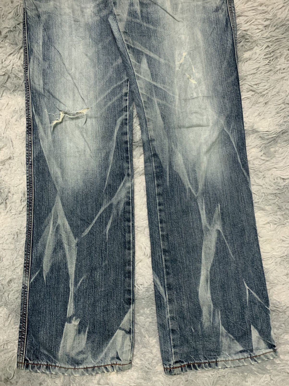 Edwin RARE 90s EDWIN BLUETRIP DISTRESSED JEANS RARE Size US 34 / EU 50 - 3 Thumbnail