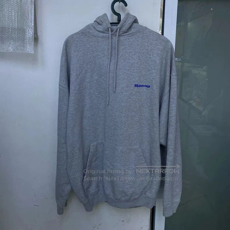 Balenciaga Logo Cotton Hoodie.