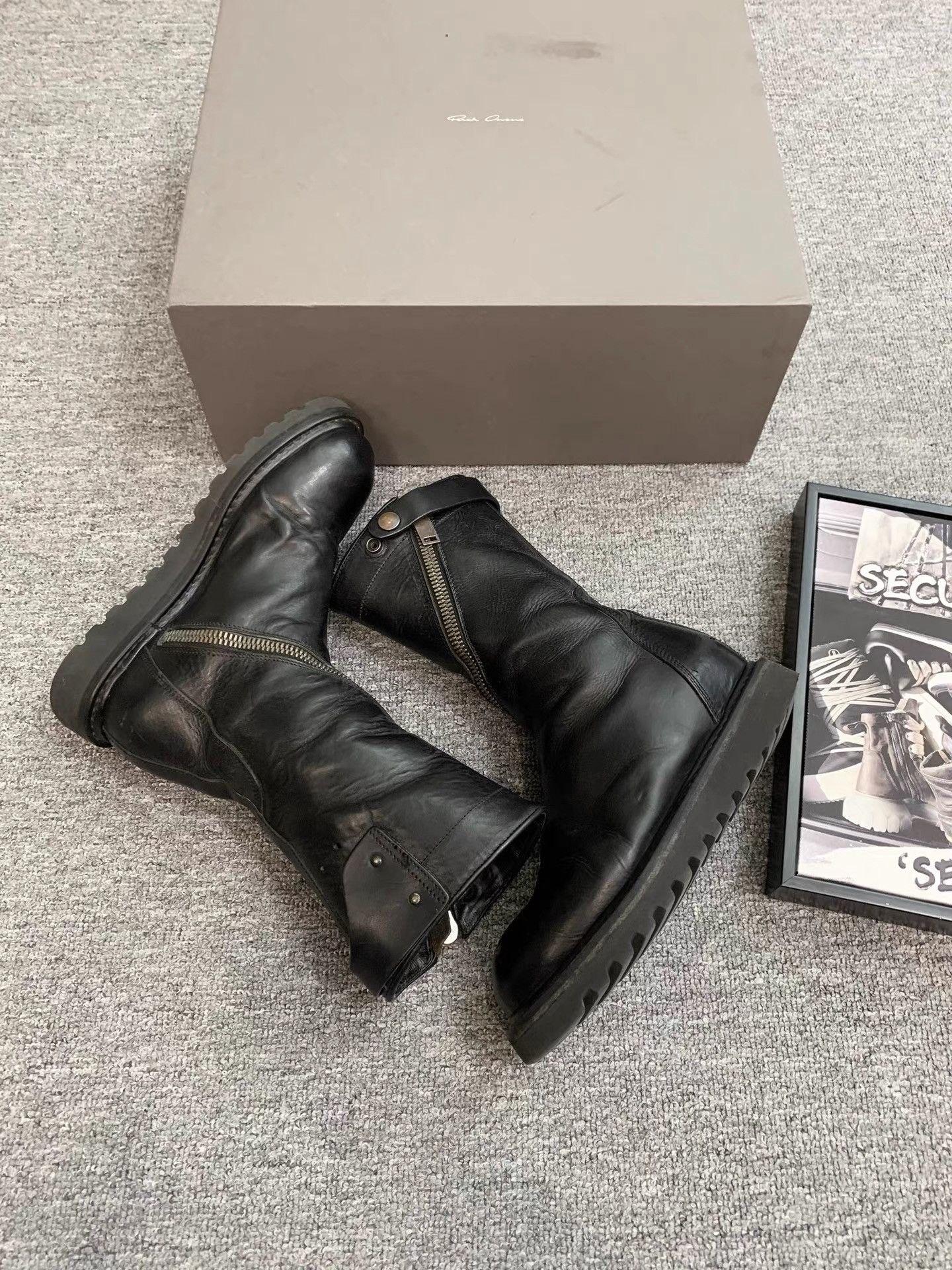Rick Owens Rick Owens 13AW Mainline Spiral Zip Military Boots K34 Size US 6 / IT 36 - 5 Thumbnail