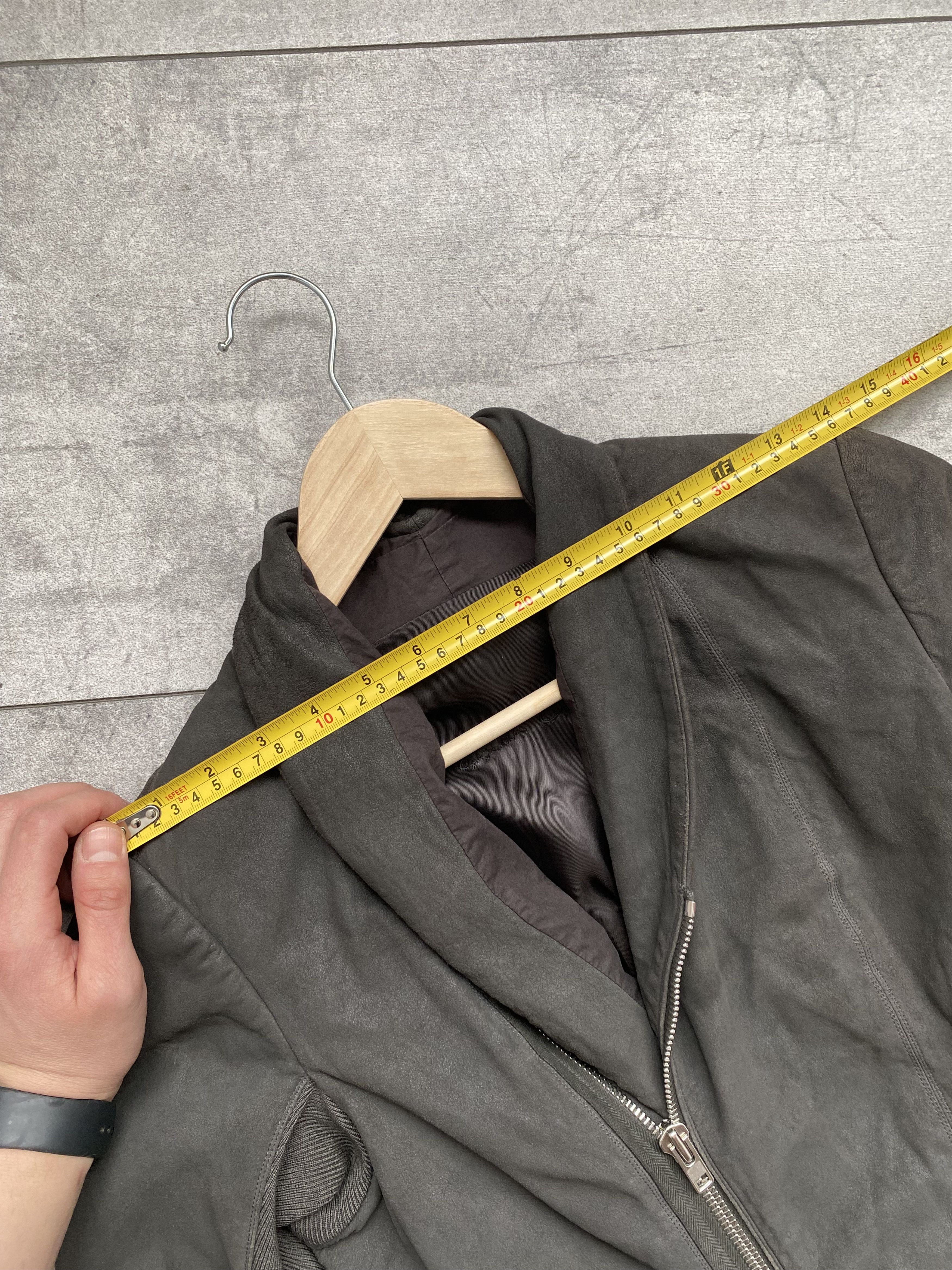 Rick Owens Rick Owens Princess Shawl-Collar Leather DRKSHDW UK10 / US8 Size L / US 10 / IT 46 - 21 Thumbnail