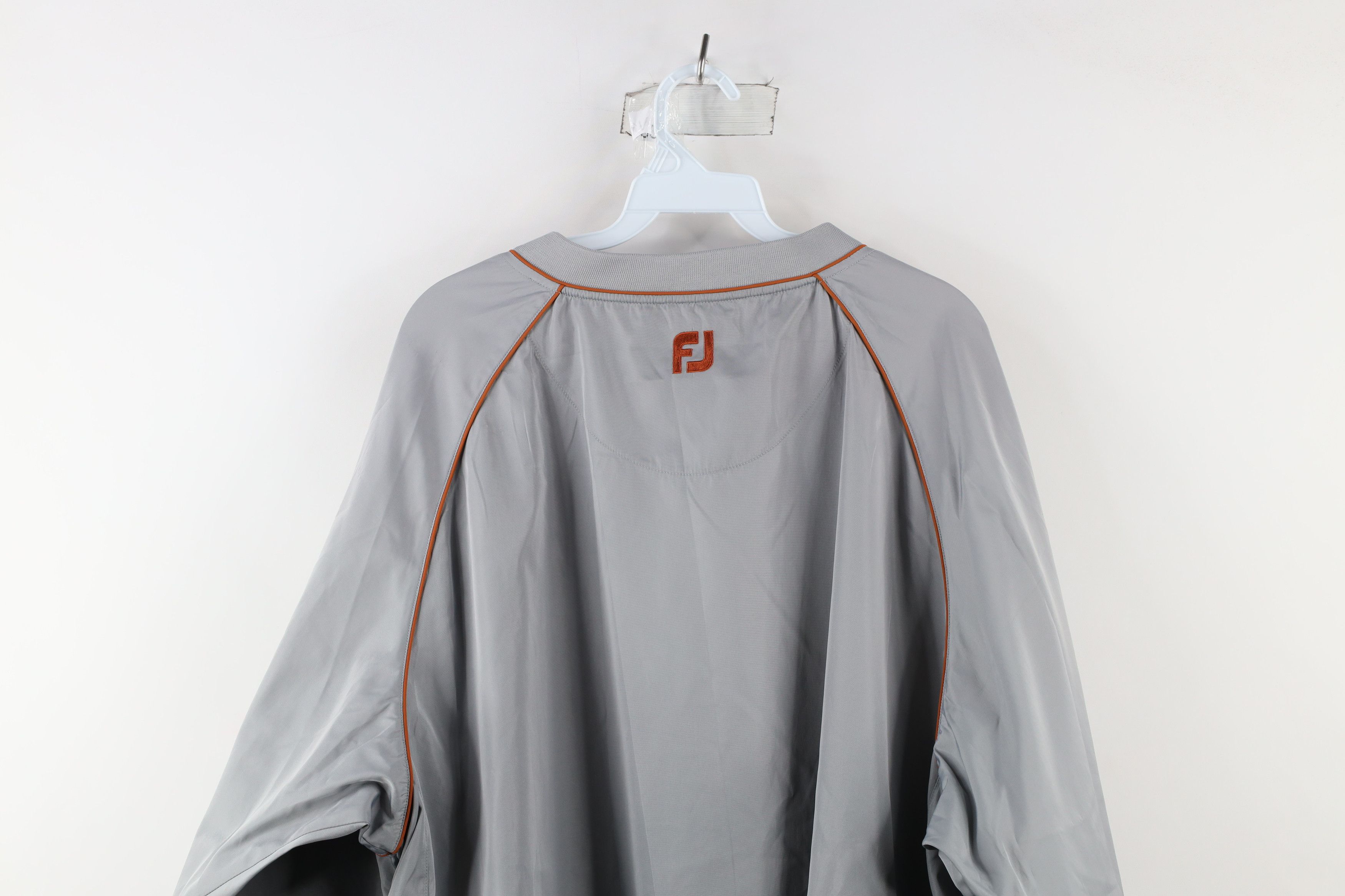 Footjoy × Vintage FootJoy Golfing Golf Pullover Windbreaker Rain Jacket Silver Size US XXL / EU 58 / 5 - 12 Thumbnail