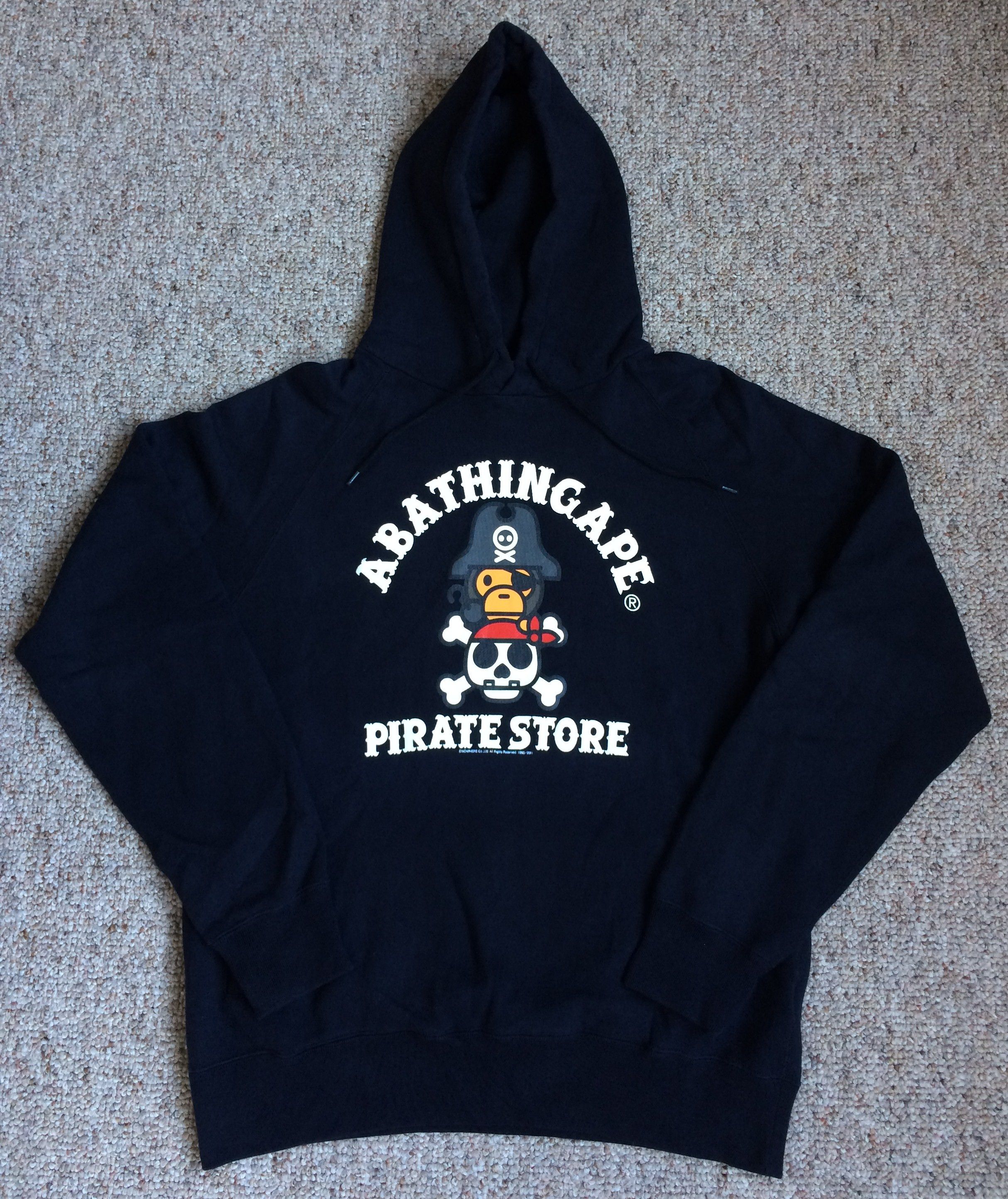 Bape Bape Pirate Store Exclusive Baby Milo Logo Hoodie Size US L / EU 52-54 / 3 - 1 Thumbnail