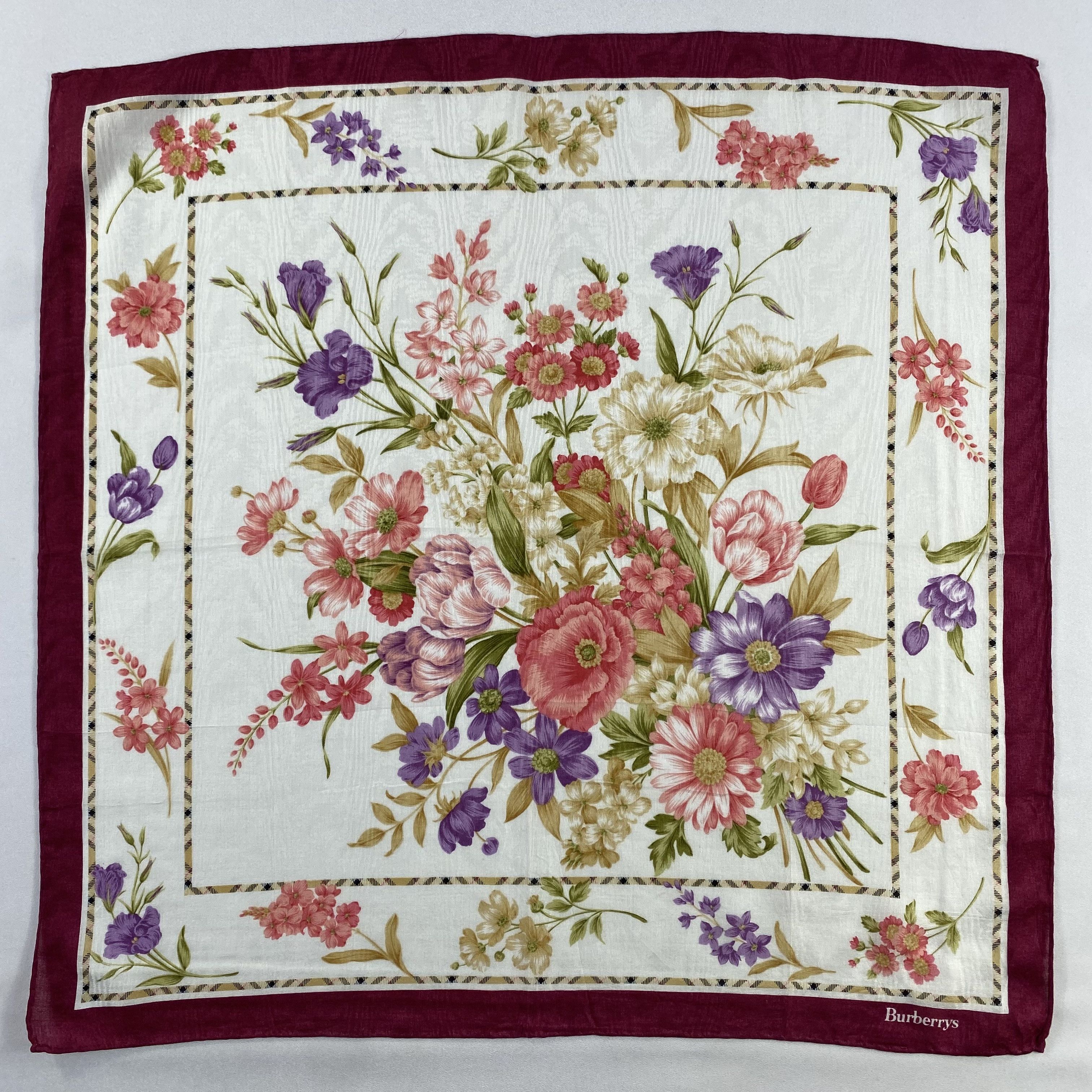 Burberry × Vintage Burberry Handkerchief / Neckerchief / Bandana-P1856 Size ONE SIZE - 1 Thumbnail