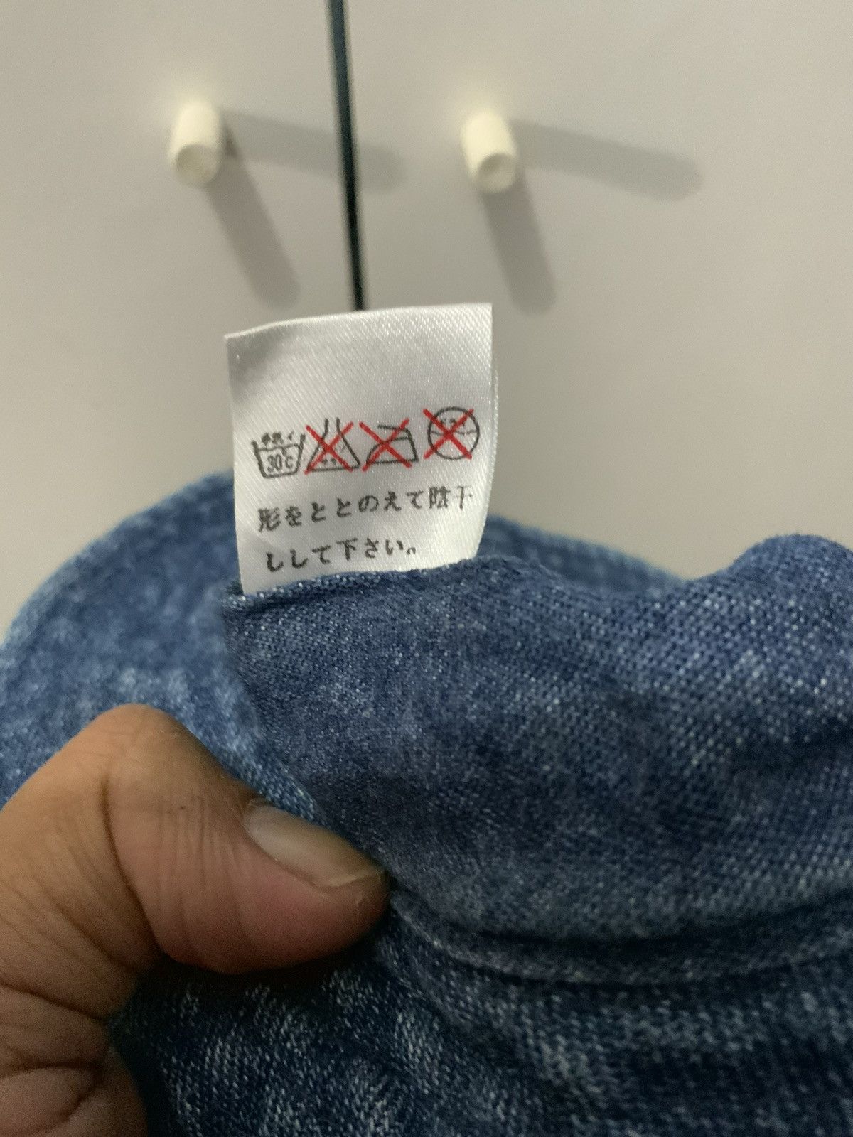 Vintage Denime Jeans Zipper Pocket Japan Bucket Hat Size ONE SIZE - 9 Thumbnail