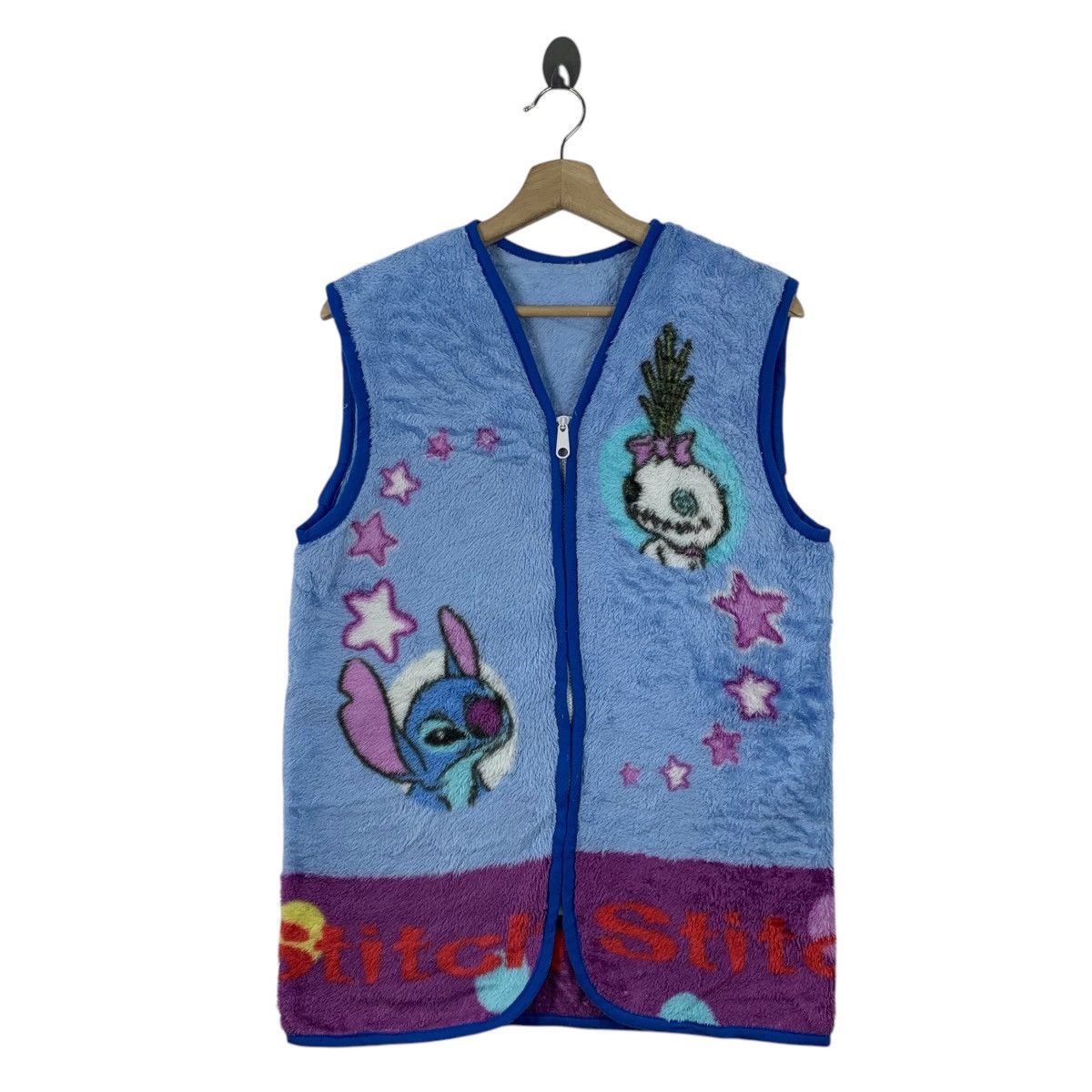 Disney × Vintage Vintage LILO & STITCH Disney Cartoon Fullprint Vest Jacket Size US S / EU 44-46 / 1 - 1 Thumbnail