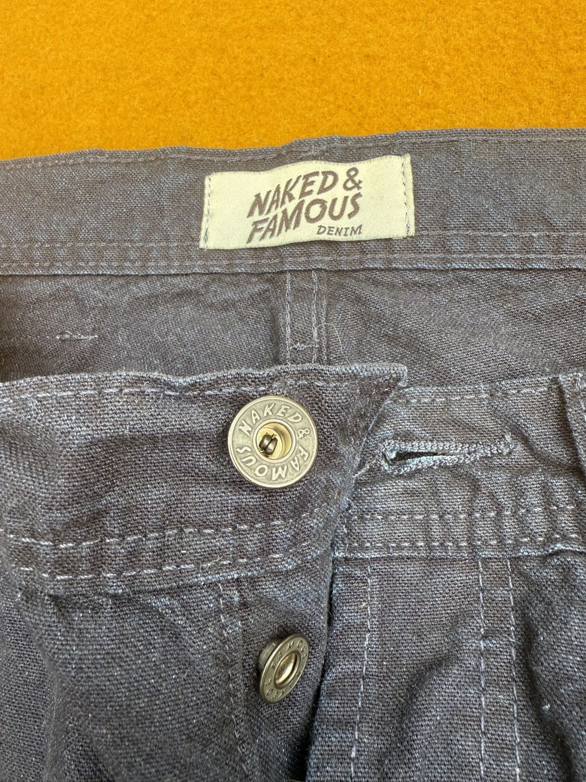 Naked & Famous Indigo Tradition Duck Canvas Weird Guys Size US 33 - 6 Thumbnail