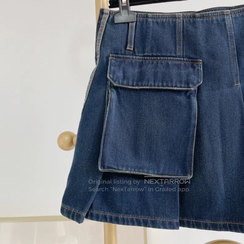 Dior Dior Blue denim skirt Size 26" / US 2 / IT 38 - 3 Thumbnail