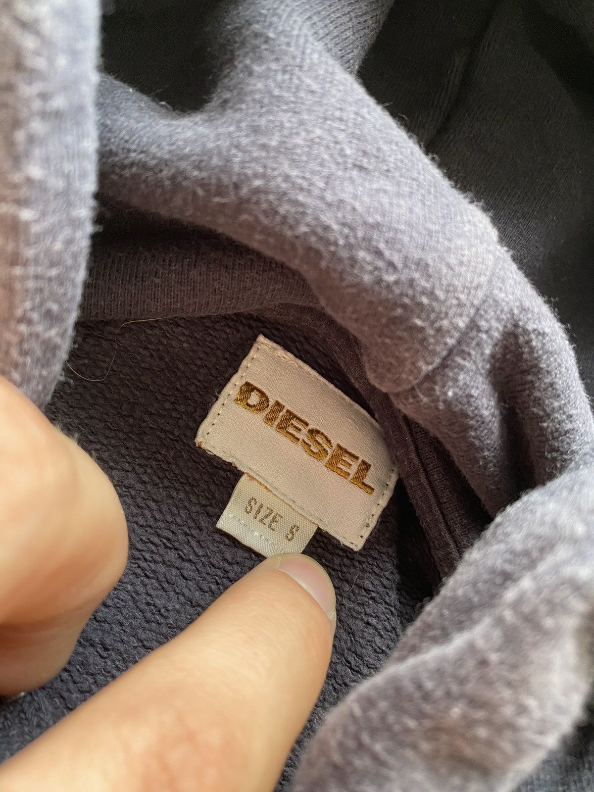 Diesel 🔥Opium Punk Diesel faded washed blue gothic hoodie head logo Size US S / EU 44-46 / 1 - 5 Thumbnail