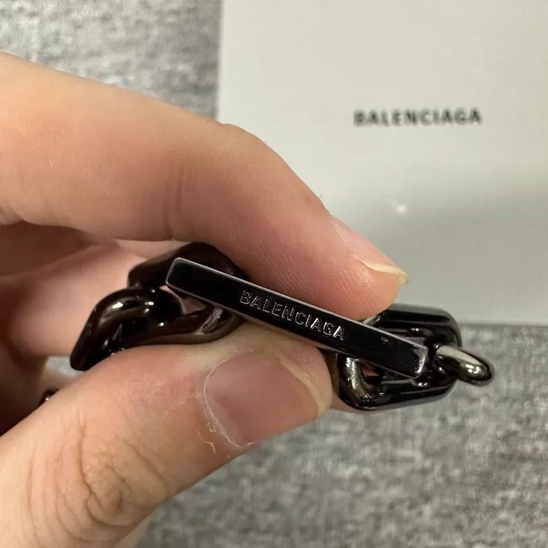 Balenciaga Balenciaga balenciaga b chain necklace in silver -2507 Size ONE SIZE - 7 Thumbnail