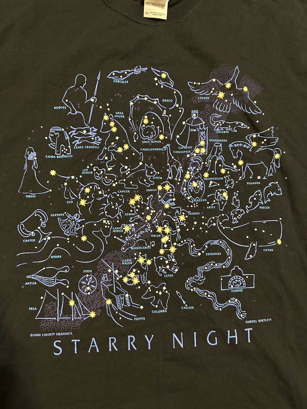 Nike × Vintage Vintage Starry Night “planet of stars” shirt 90s size 2XL Size US XXL / EU 58 / 5 - 2 Thumbnail