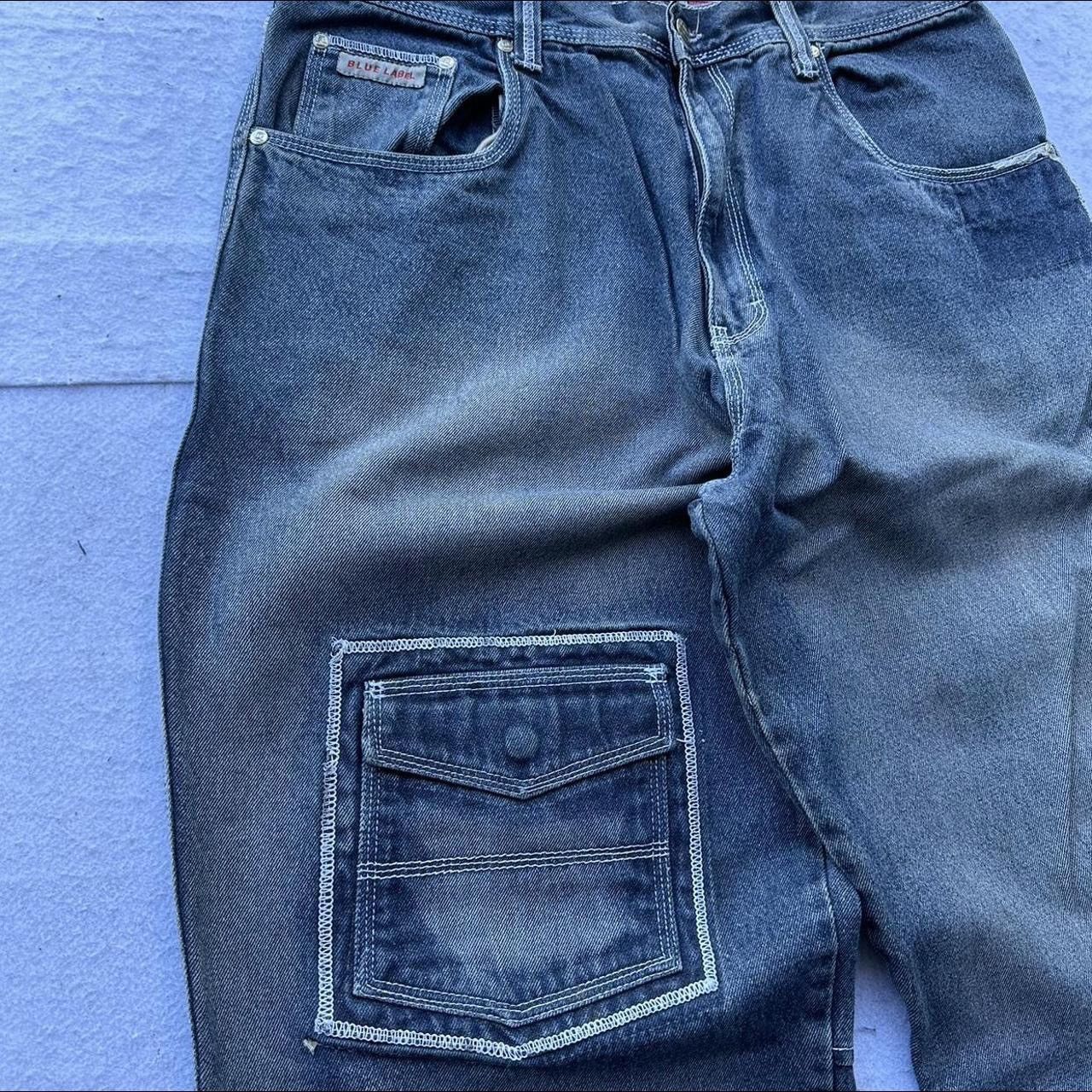 JNCO × Southpole × Vintage Vintage Blue Label JNCO Style Baggy Skater Jeans Y2K 36x32 Size US 36 / EU 52 - 3 Thumbnail