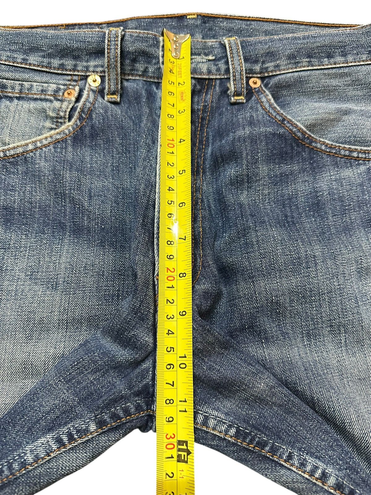 Levi's Vintage 80s Levis 503 Blue Wash Distress Style Baggy Jeans Size US 30 / EU 46 - 16 Thumbnail