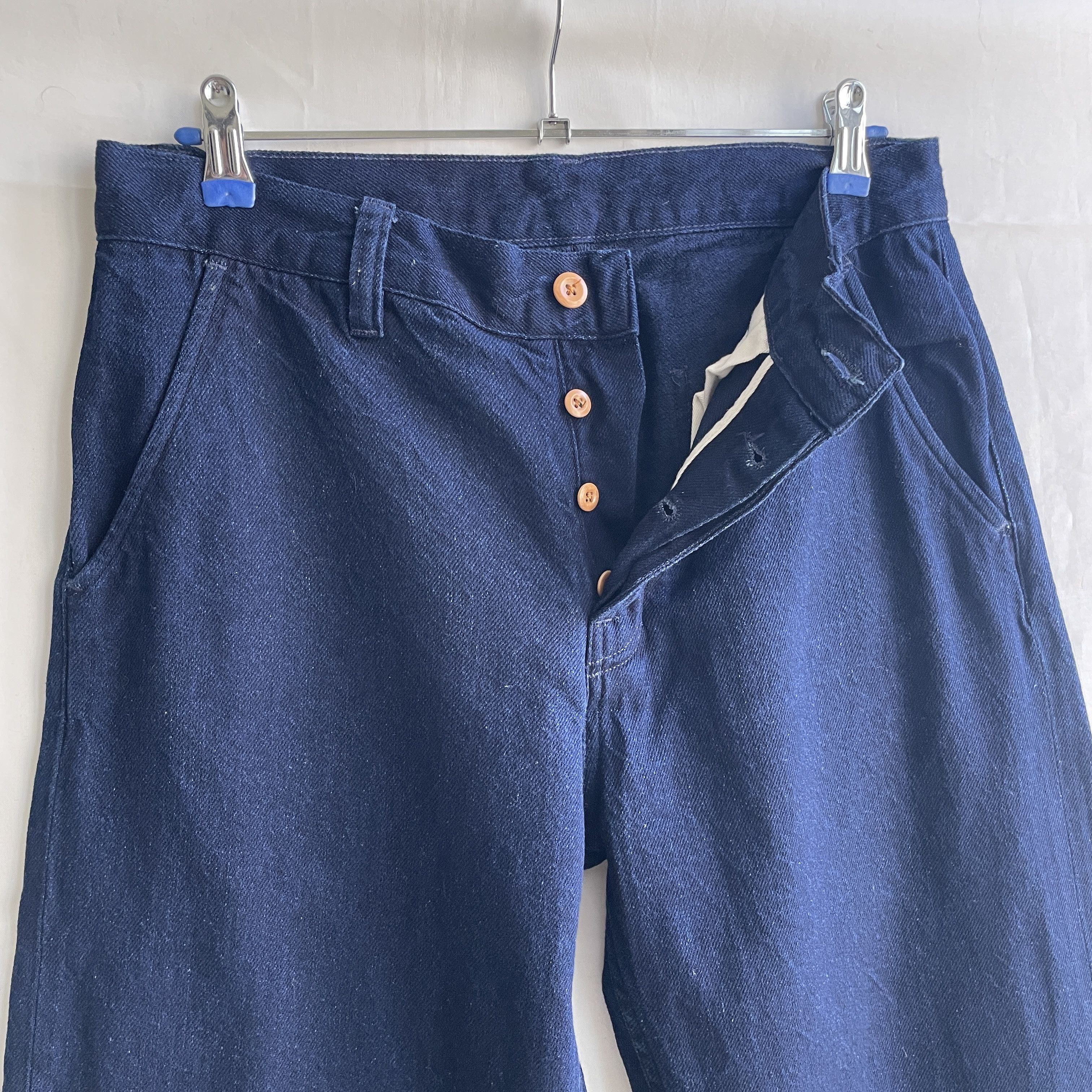 Nudie Jeans Nudie Jeans Indigo Relaxed Denim Work Pants Size 31x30 Size US 30 / EU 46 - 5 Thumbnail