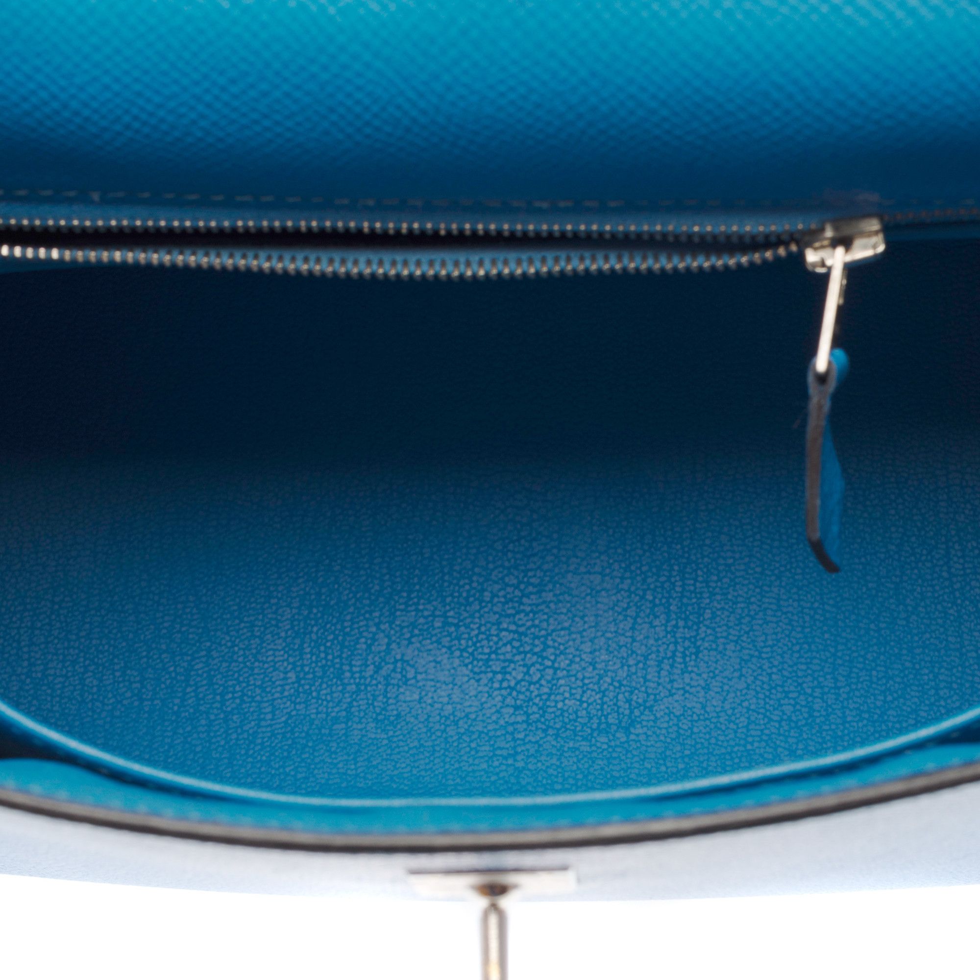 Hermes HERMES Kelly 25 in Blue Leather Size ONE SIZE - 9 Thumbnail