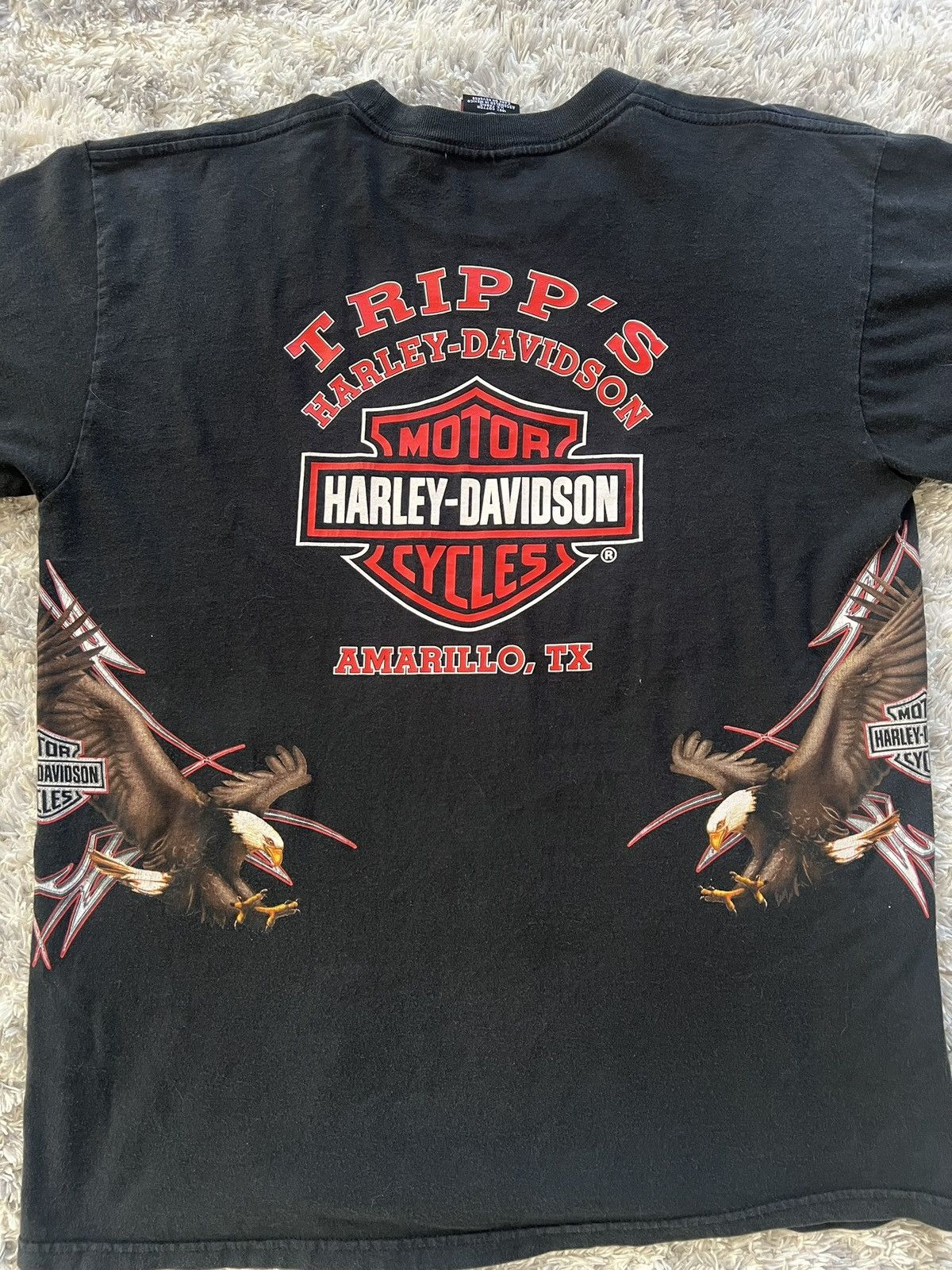 Harley Davidson Vintage Y2K Harley Davidson More than a Machine Amarillo TX Size US XL / EU 56 / 4 - 4 Thumbnail