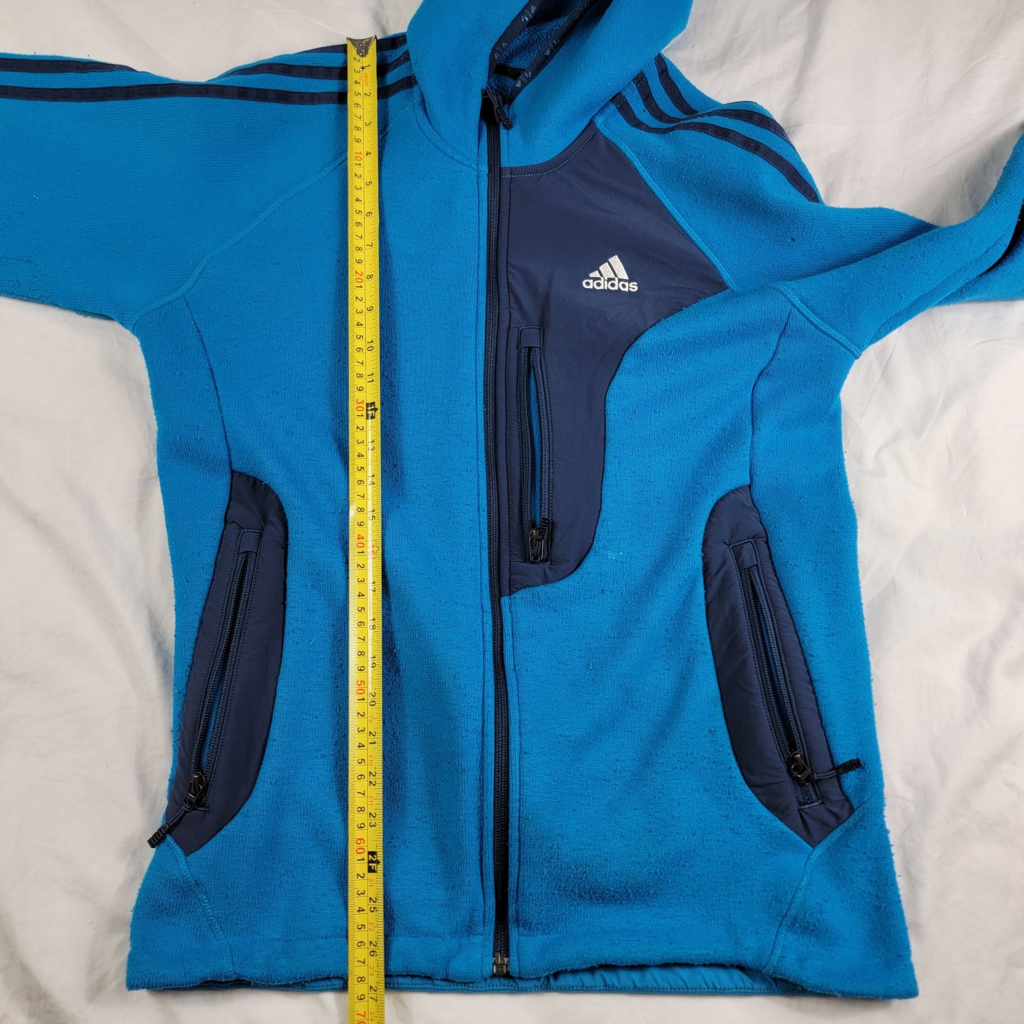 Adidas Adidas Adults Medium Blue Track Sweater Casual Outdoors Athl Size US M / EU 48-50 / 2 - 10 Thumbnail