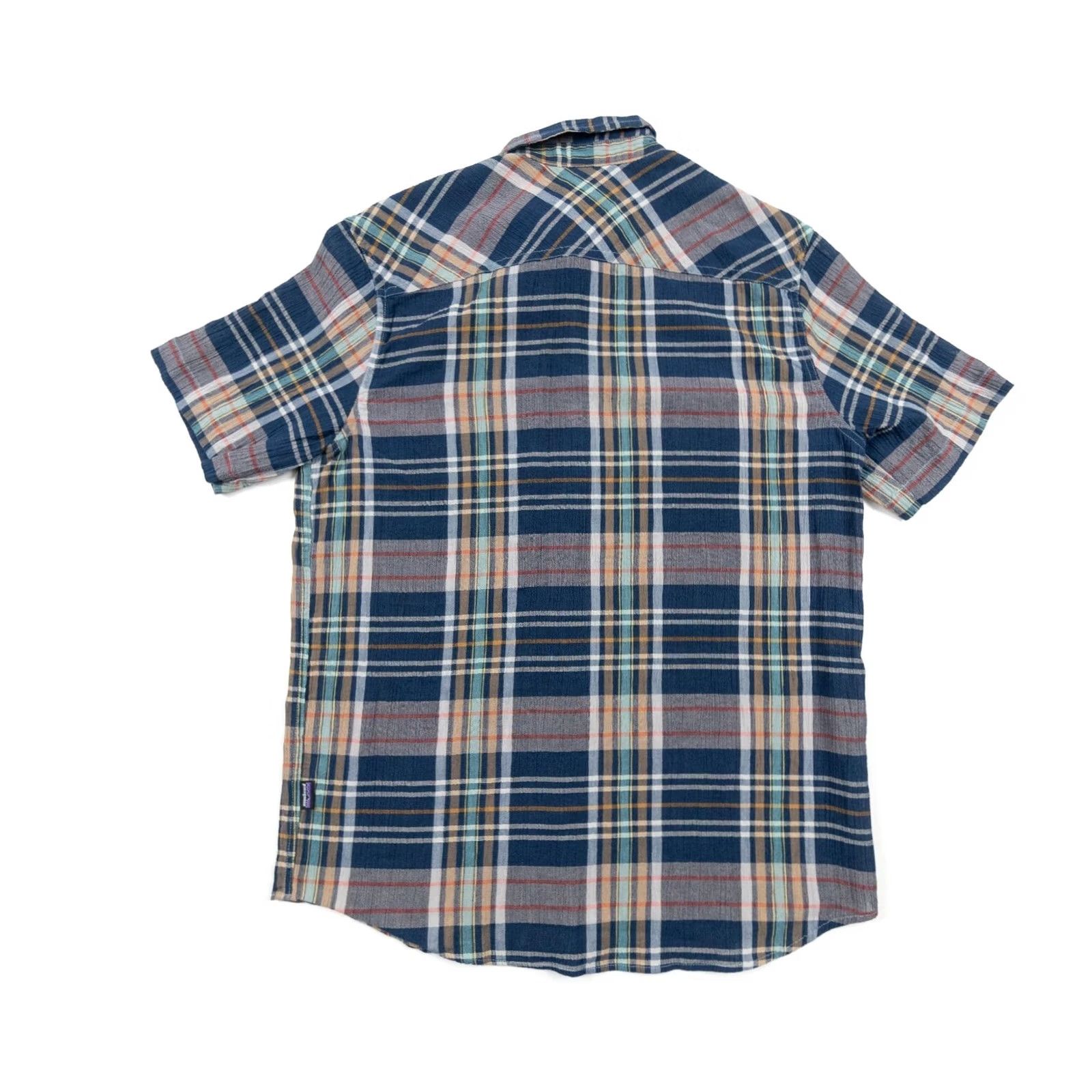 Patagonia Patagonia Shirt Mens Medium Blue Button-Down Steerman Organic Cotton Textured Shirt Size US M / EU 48-50 / 2 - 5 Thumbnail