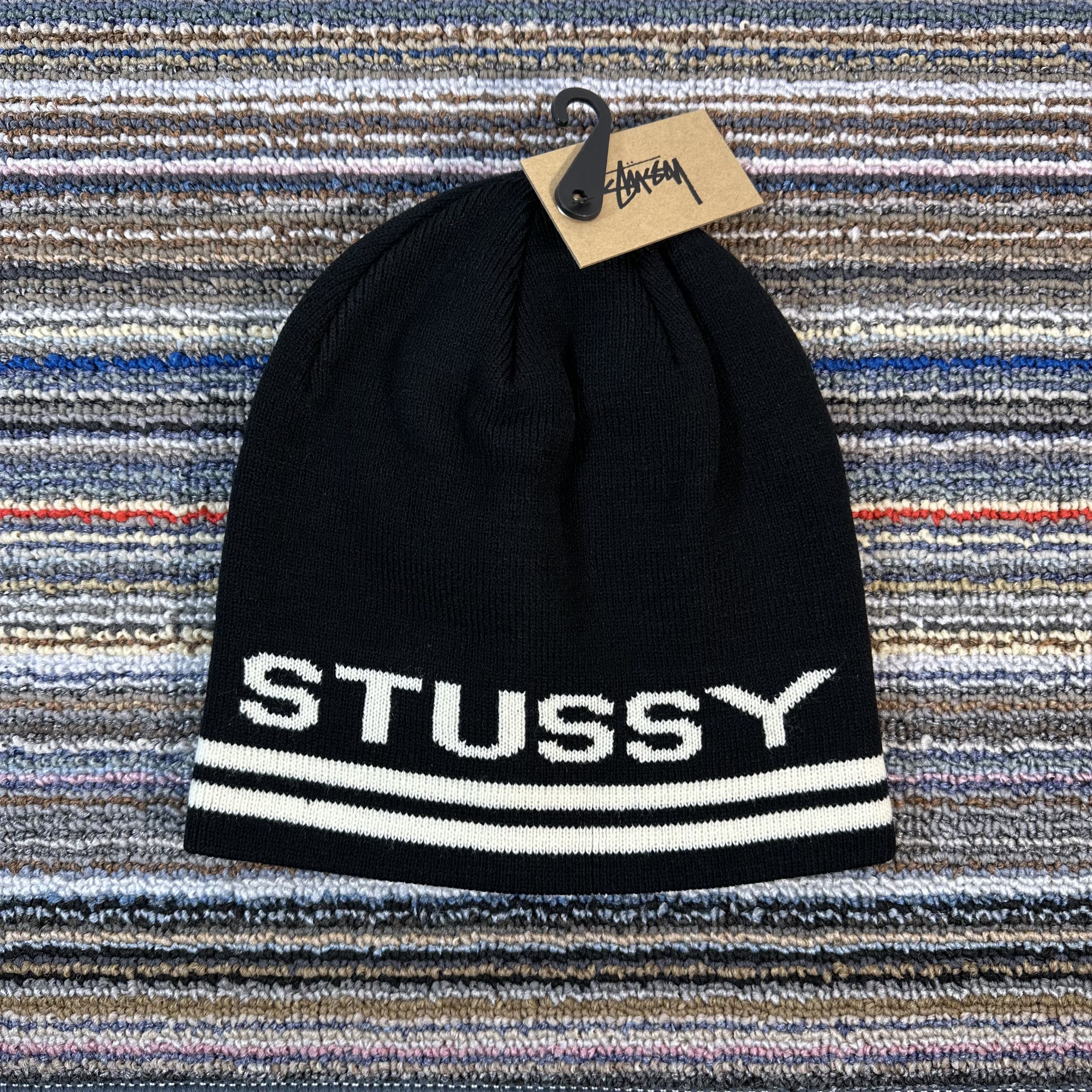 Stussy Stussy skullcap knit burly black s | Grailed