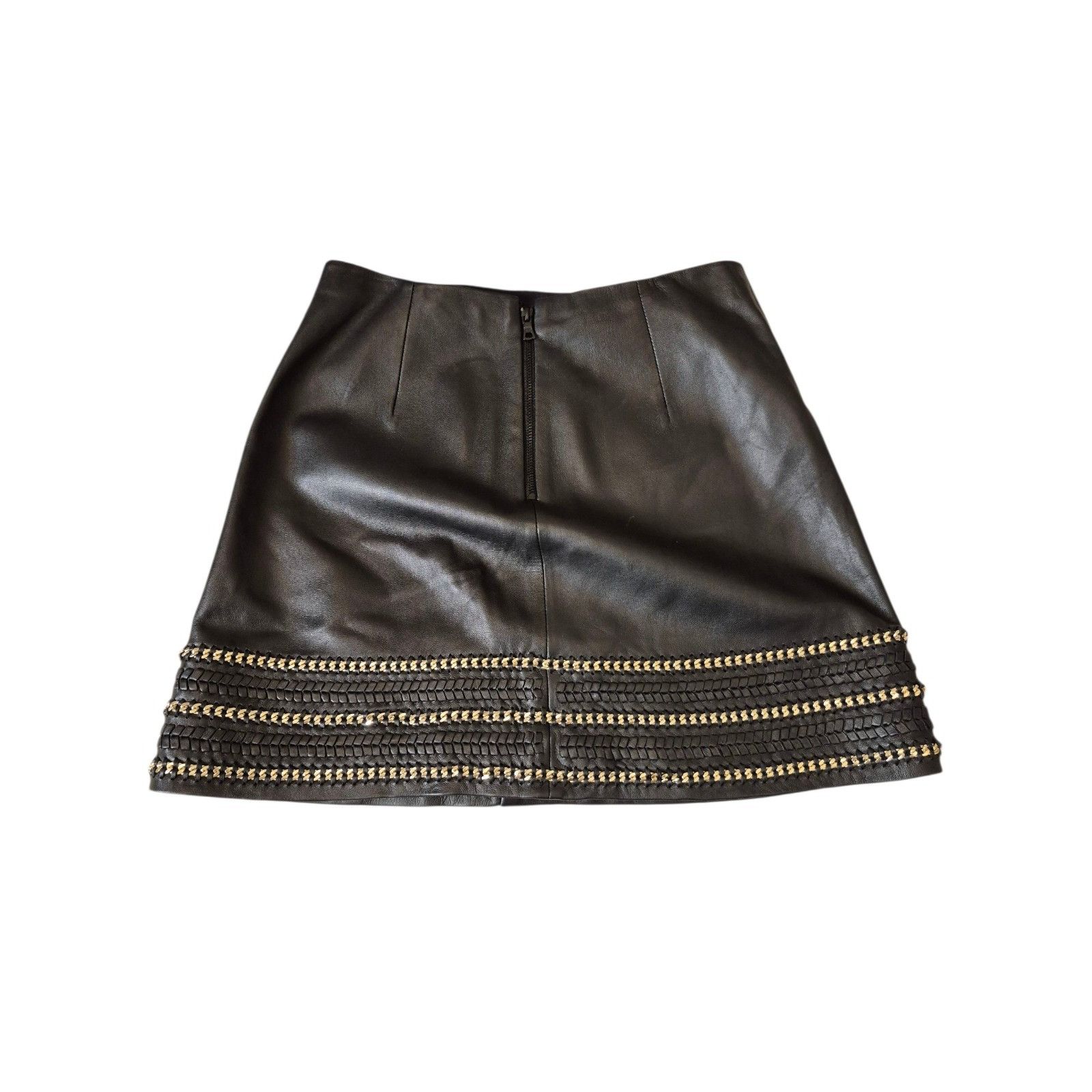 Alice + Olivia Alice + Olivia Leather Mini Skirt Lamb Soft Leather w/ Edgy Size 25" / US 0 / IT 36 - 7 Thumbnail