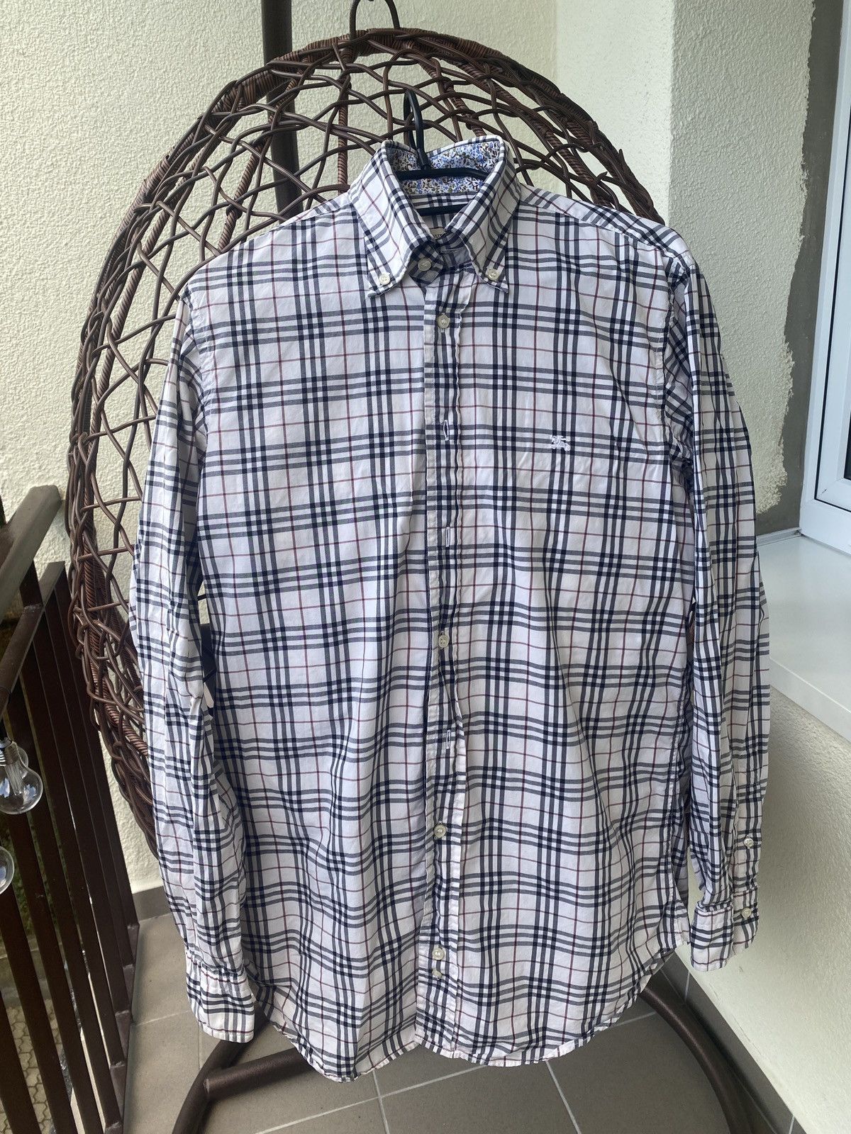 Burberry Luxury fullprint vintage shirt button up Size US S / EU 44-46 / 1 - 1 Thumbnail