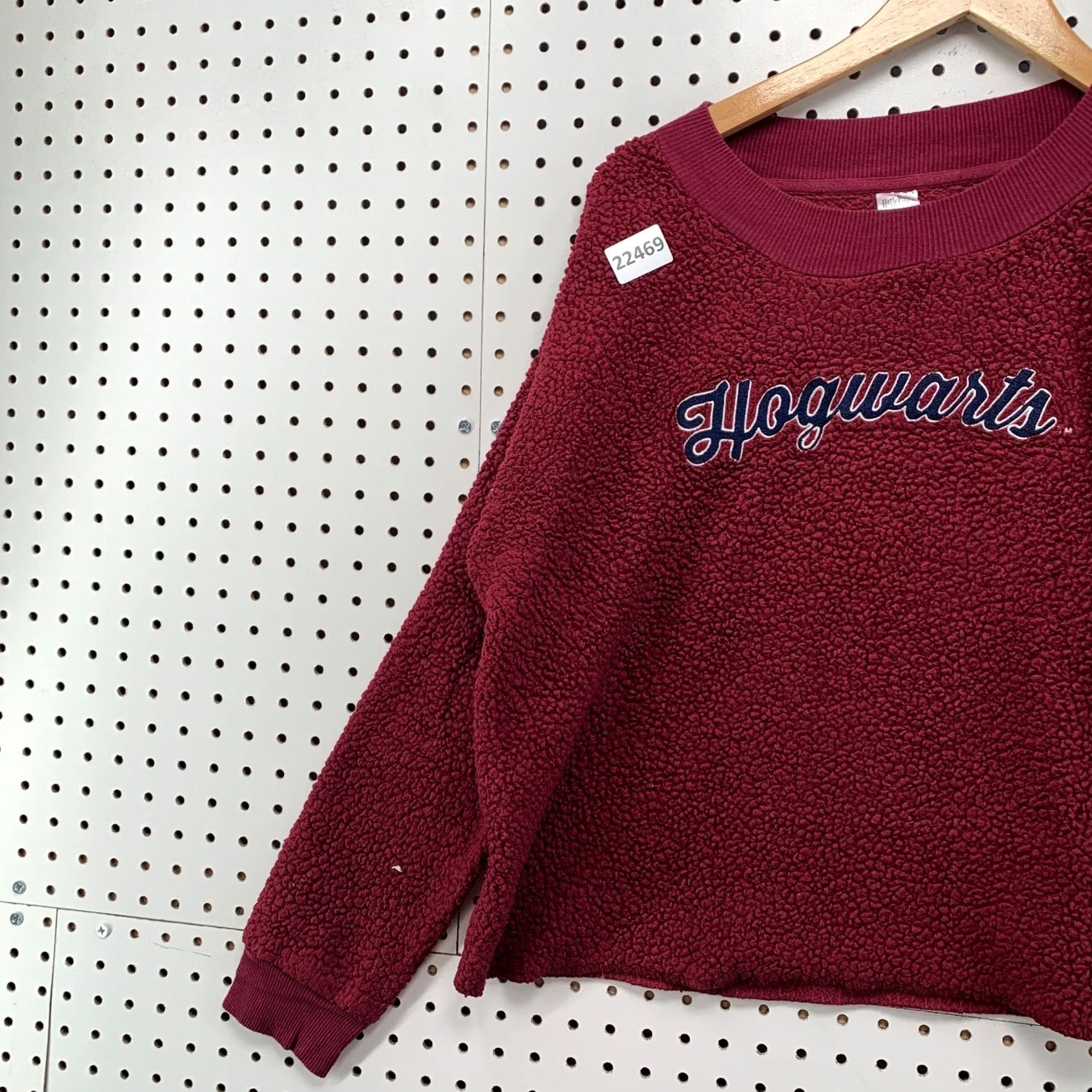 Vintage Harry Potter Shirt Womens XL Red Hogwarts Sherpa Sleepwear Sweatshirt Maroon 5x23 Size XL / US 12-14 / IT 48-50 - 3 Thumbnail