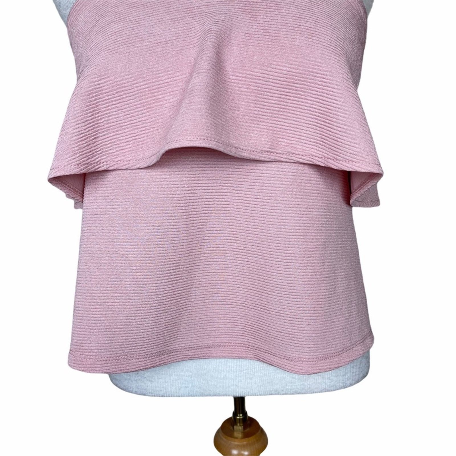 Madewell Madewell Texture & Thread Tiered Tank Top Pink XS Size XS / US 0-2 / IT 36-38 - 6 Thumbnail