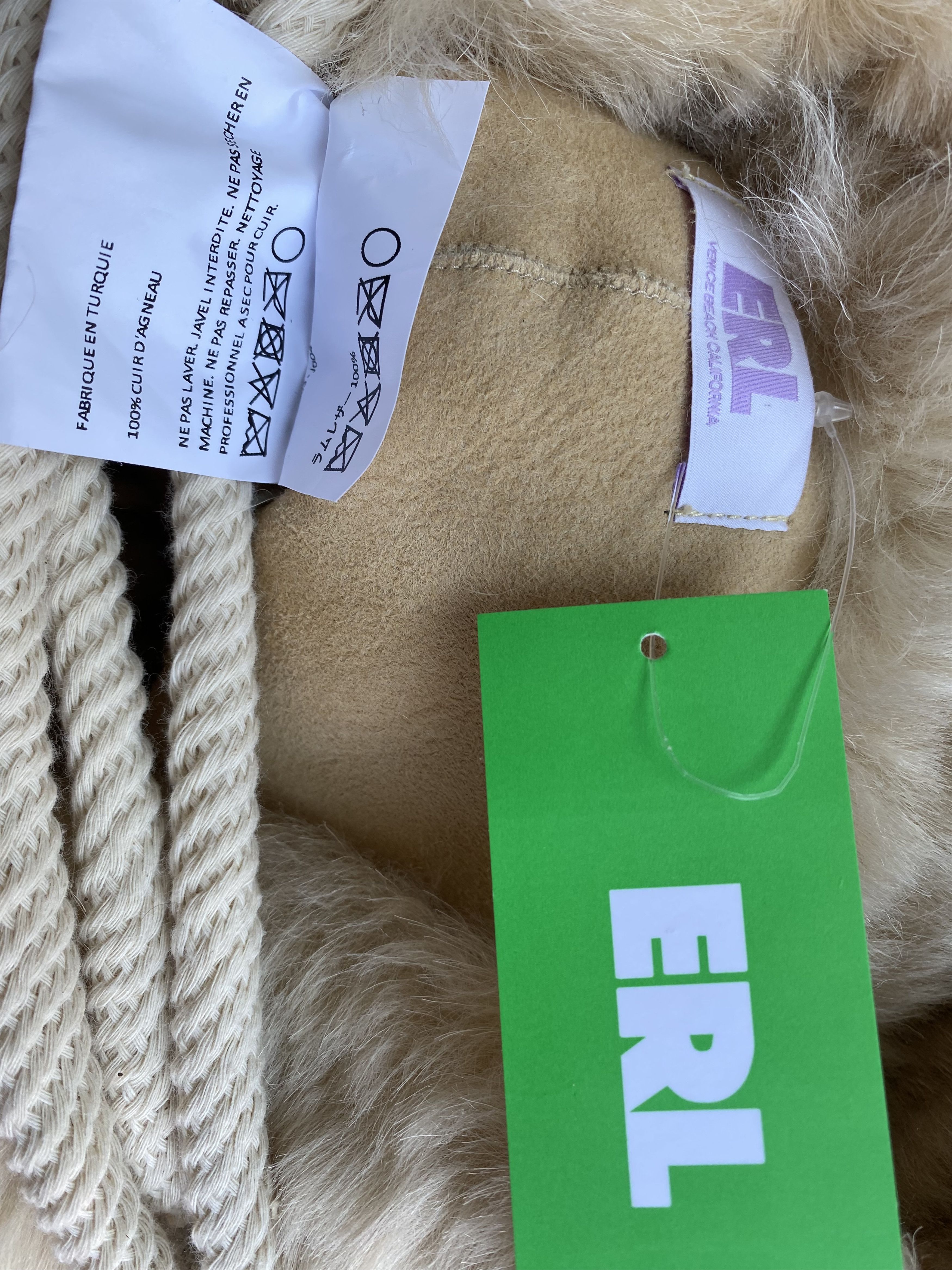 ERL ERL Shearling Tote Bag Size ONE SIZE - 11 Thumbnail