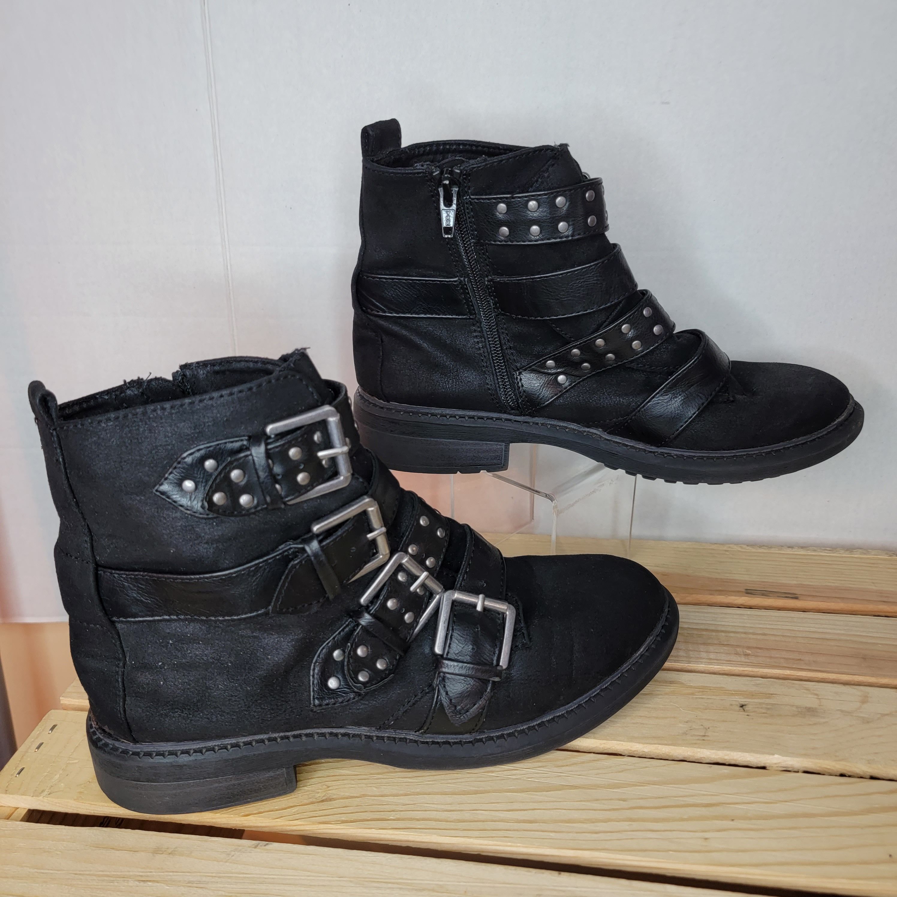 Other White Mountain Boots Ankle 4 Buckles w/Side Zip - Size 9M Size US 9 / IT 39 - 2 Thumbnail