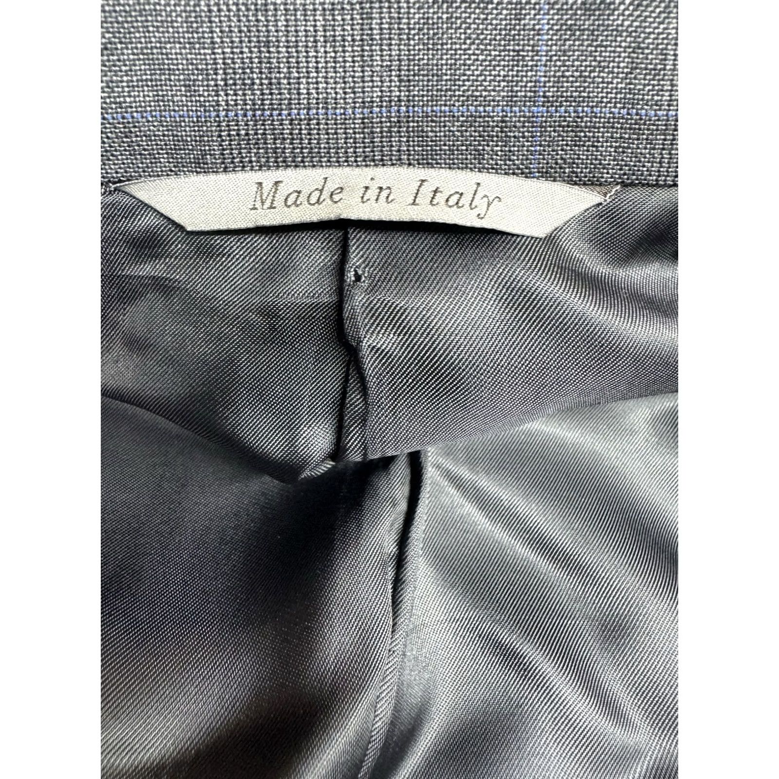 Canali Canali 1934 Men’s Blazer Plaid Wool Sport Coat Gray & Blue Italy 44R Size 44R - 3 Thumbnail