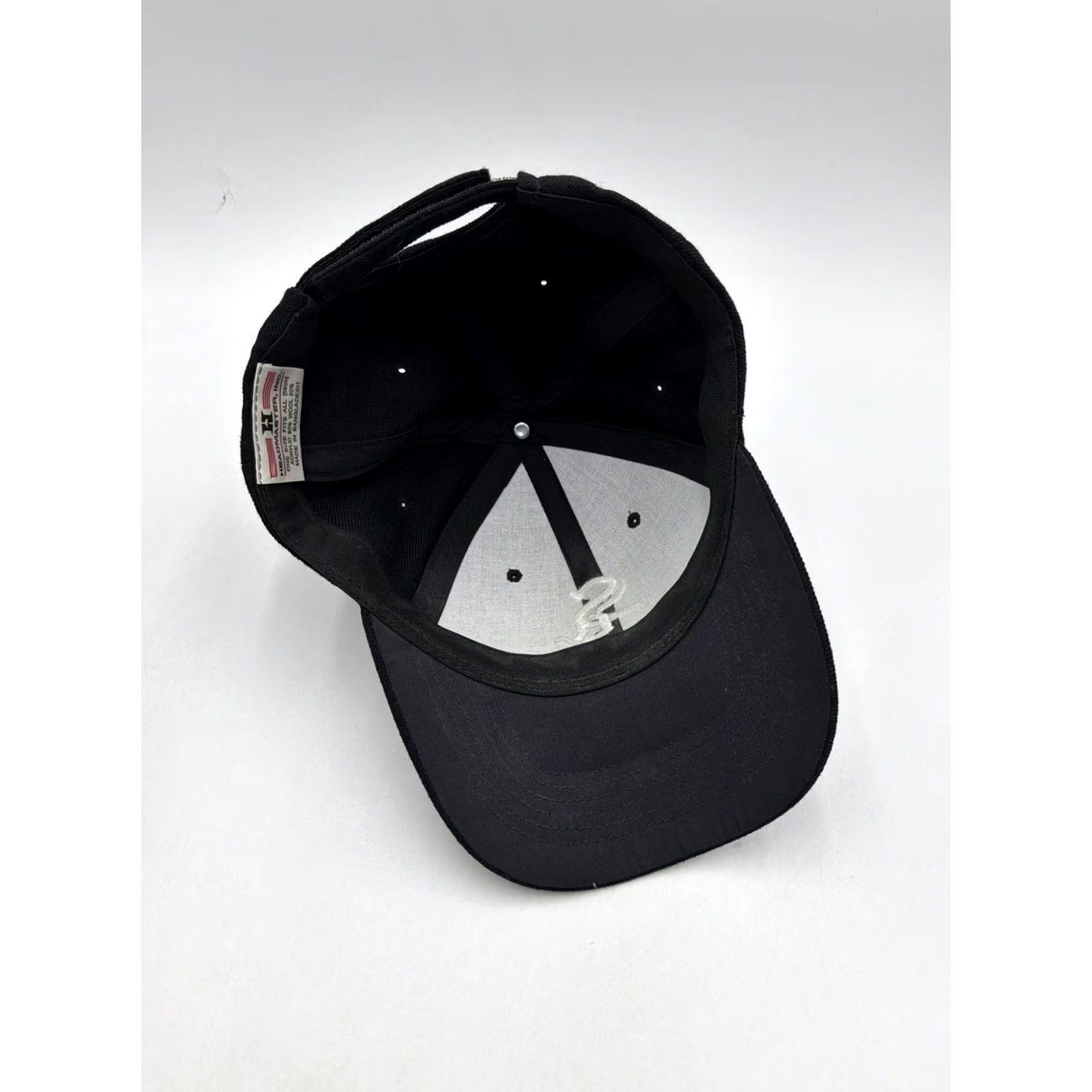 Twins VINTAGE Head Master Wool Blend Strapback Hat Chicago White Sox Twins Enterprises Baseball Cap Men One Size Black Size ONE SIZE - 5 Thumbnail