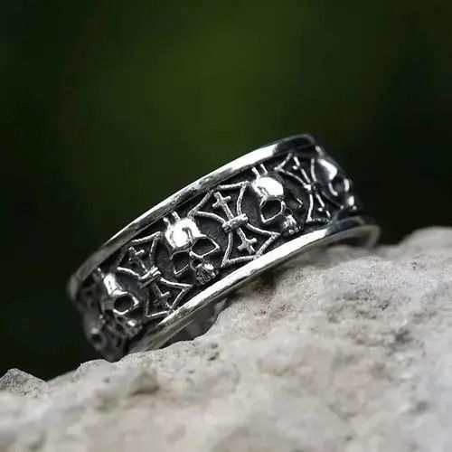 Jewelry × Ring Of Fire Mini Skulls Devil Ring Size ONE SIZE - 1 Thumbnail